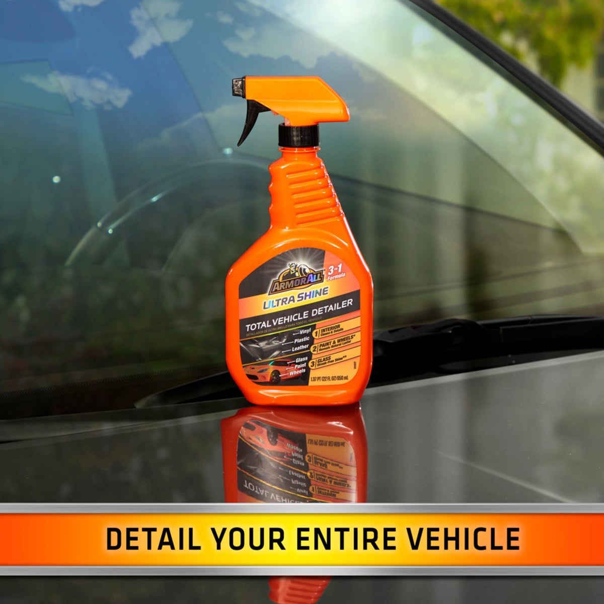 Armor All Ultra Shine Total Vehicle Detailer by Armor All, Car Detailer  Spray for Interior and Exterior Use, 22 Fl Oz