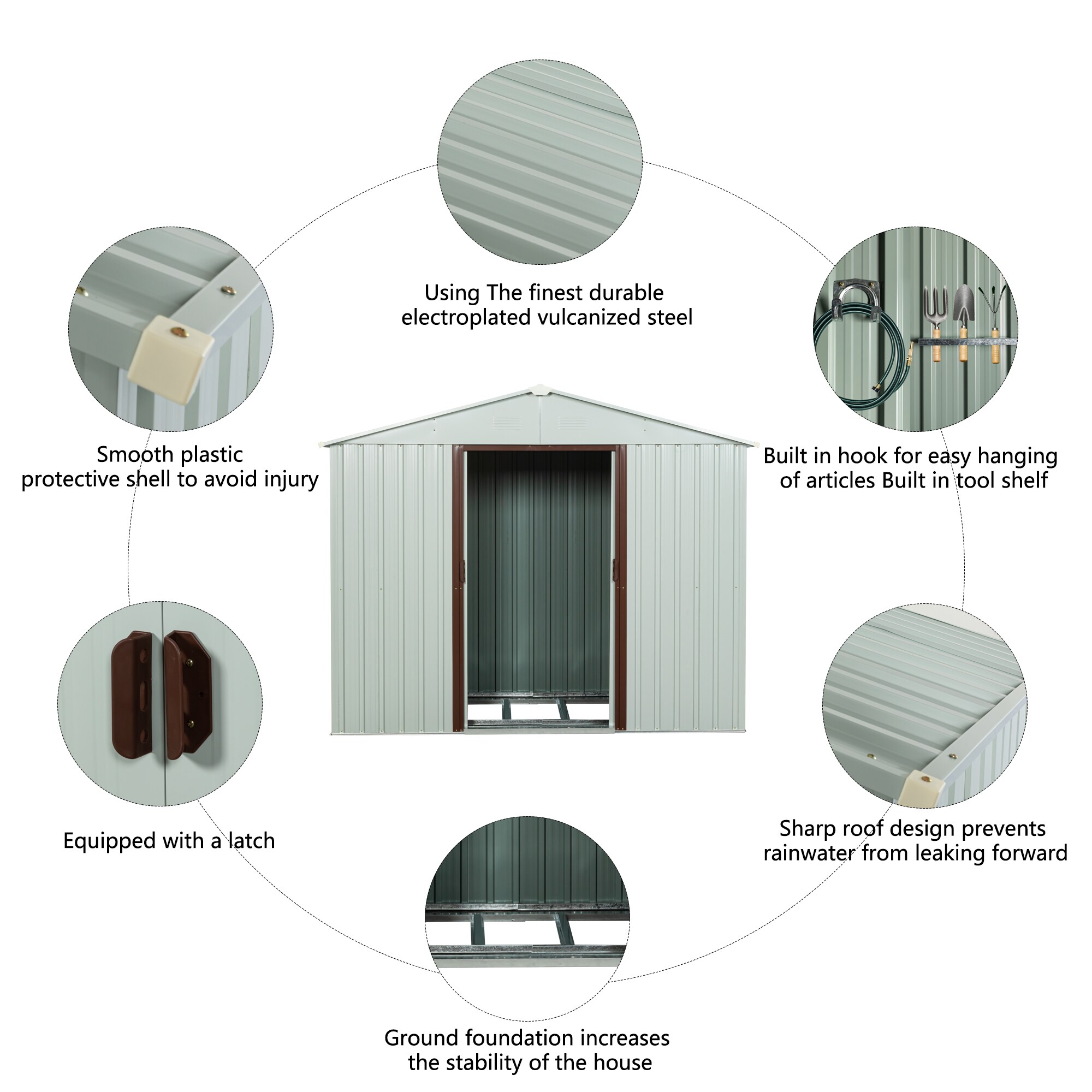 Poinic CURDS-71039-540 Metal-Storage-Buildings-Sheds - View #9