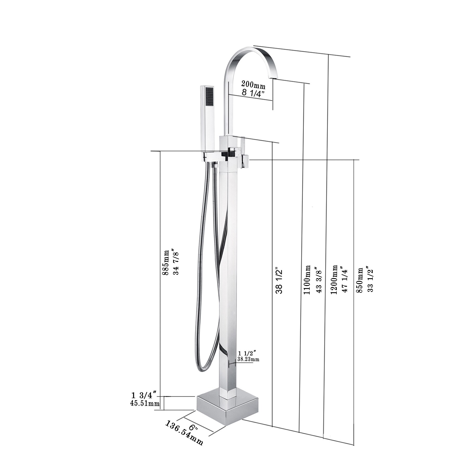 Maincraft HHK016 Roman-Tub-Faucets - View #6