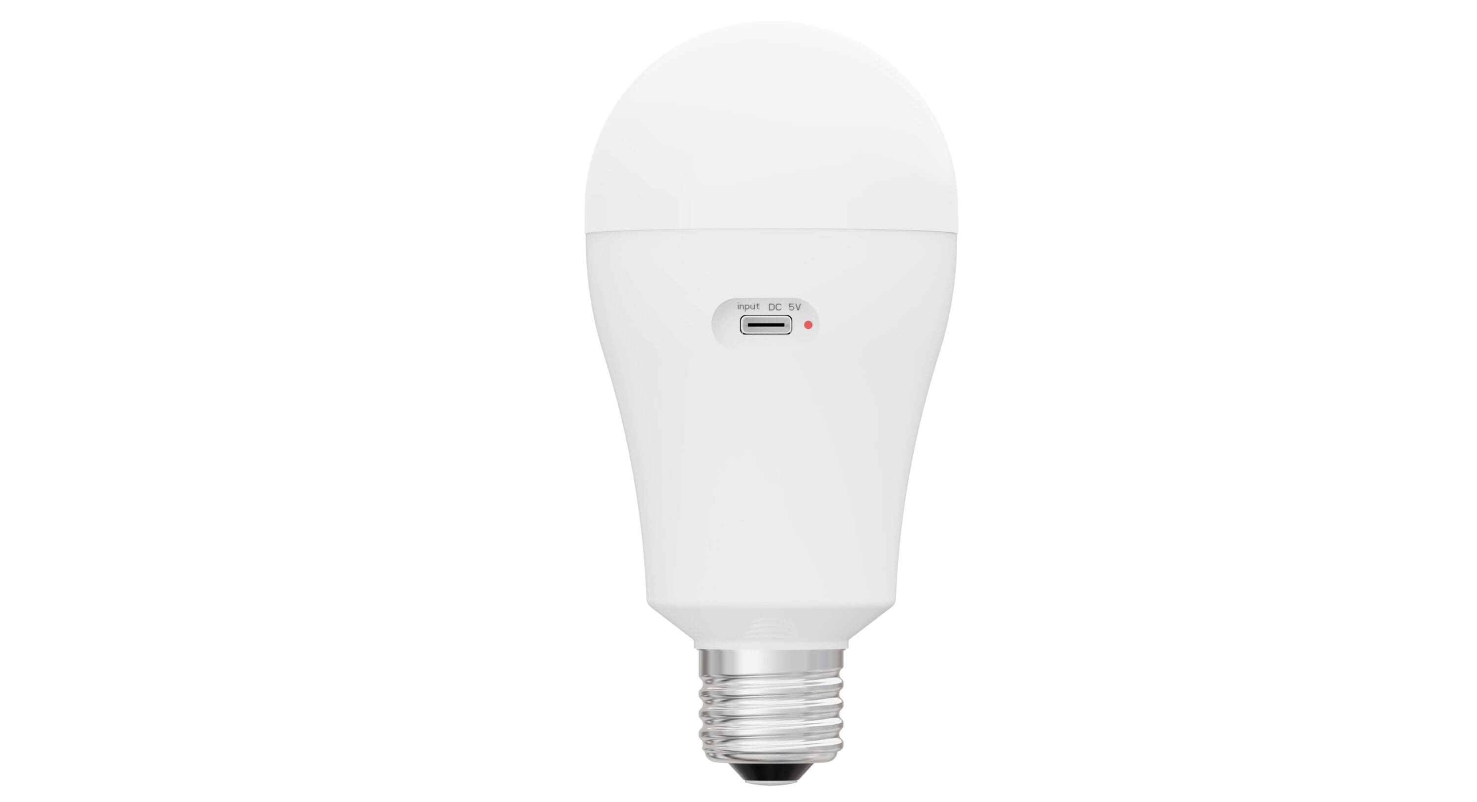 Utilitech YGA03C73-2W-CCT Rechargeable Battery 40 -Watt EQ A21 Soft white E26 LED General purpose Light Bulb