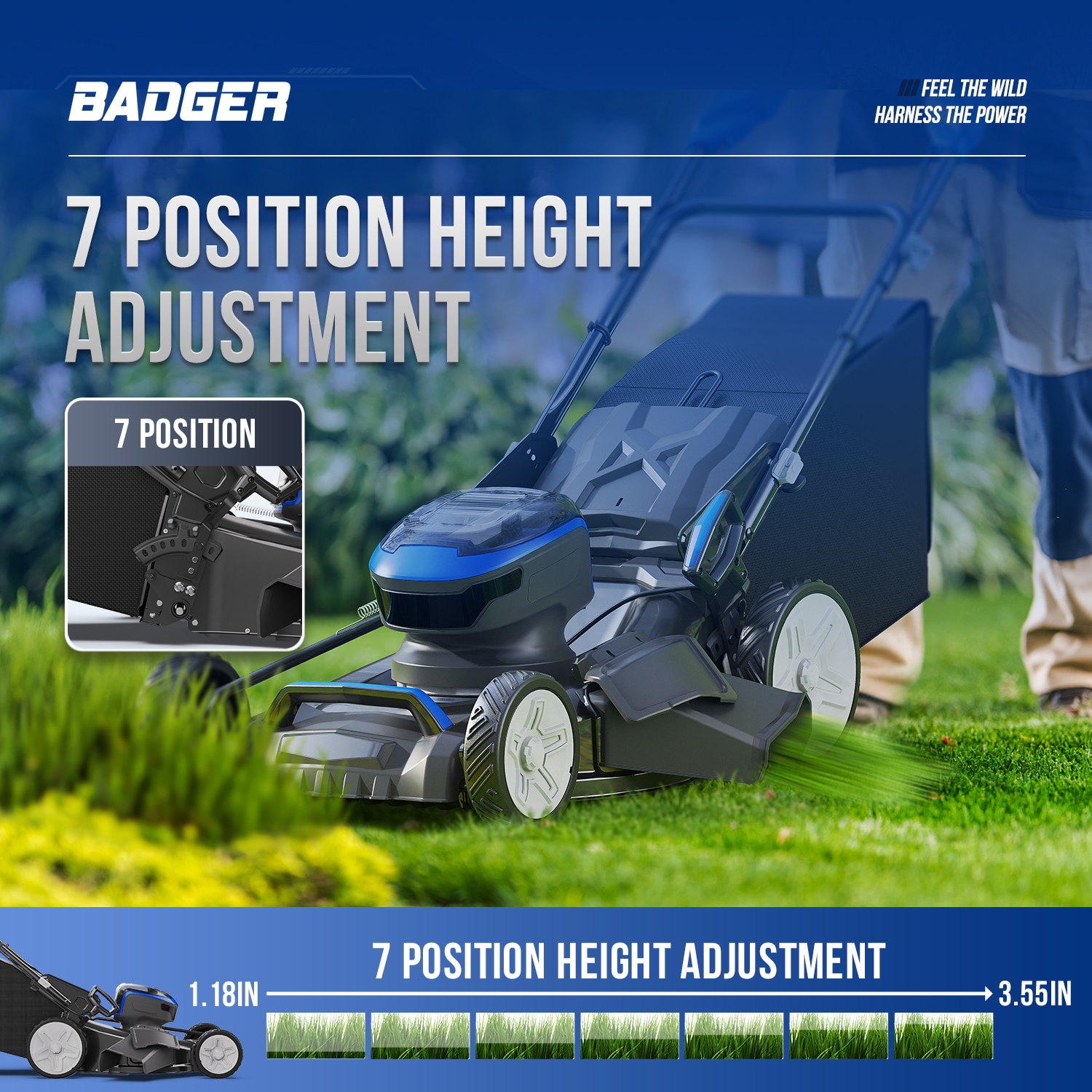 Wild Badger Power WB40VSP21LM Cordless-Elec-Push-Mowers - View #3