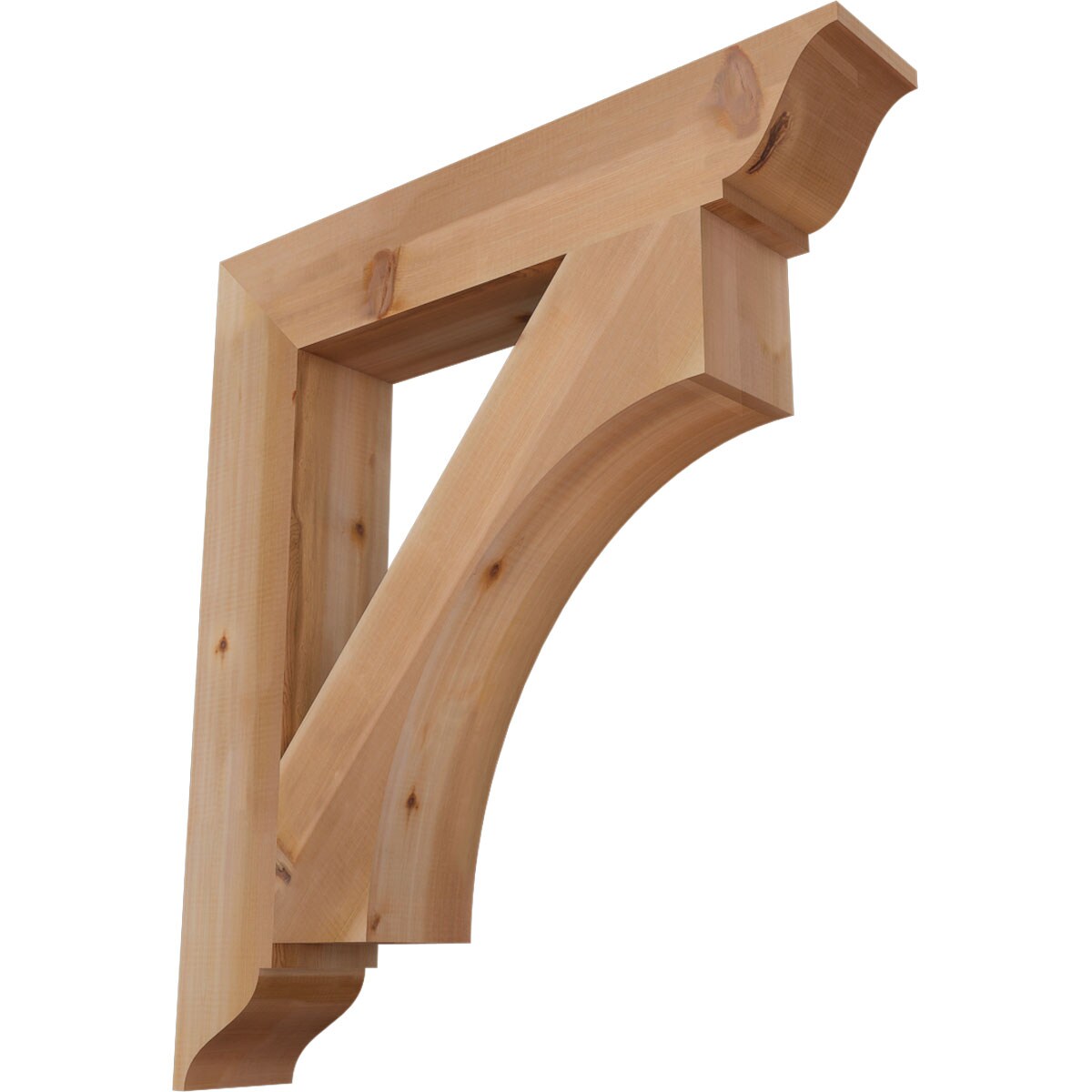 Ekena Millwork BKT06X34X38WTL01SWR Westlake traditional smooth 5-1/2-in x 34-in x 38-in Western red cedar Brown Wood Standard bracket