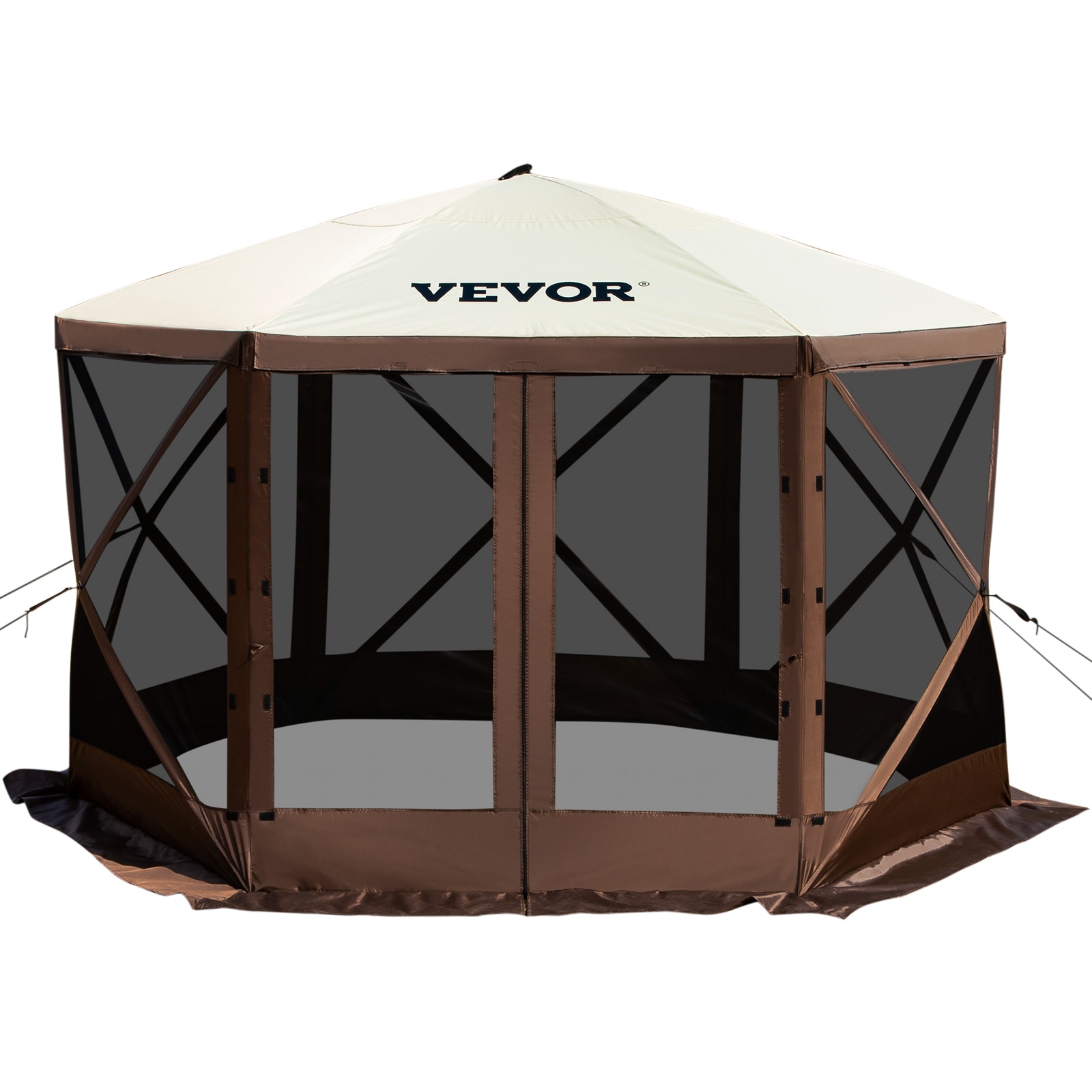 VEVOR MZY610FT10FT67P5KV0 6-ft x 9-ft beige Round Soft top Roof