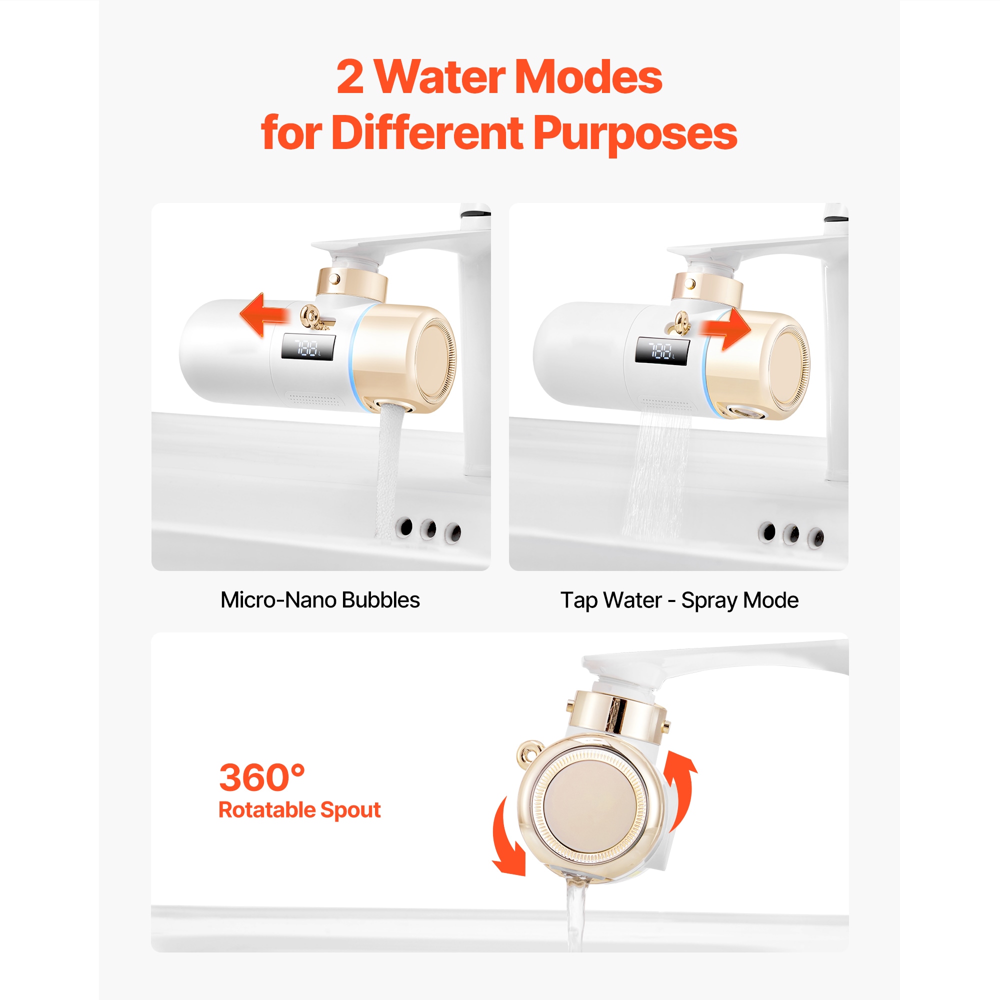 VEVOR SCMRHFXLSLTL07643V0 Faucet-Mount-Filters - View #5