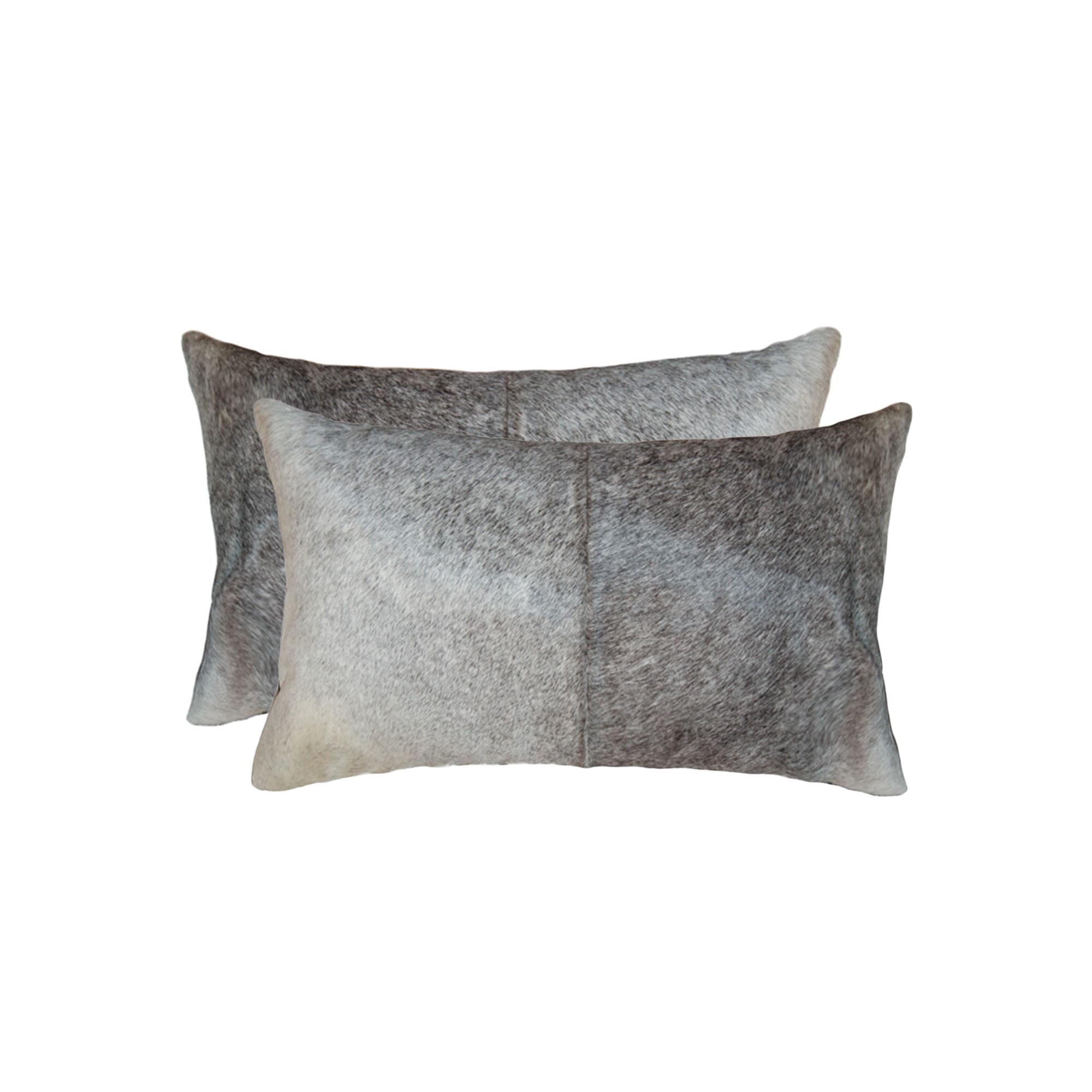 HomeRoots 317132 Josephine 2-Piece 20-in x 12-in Gray and White Indoor Decorative Pillow