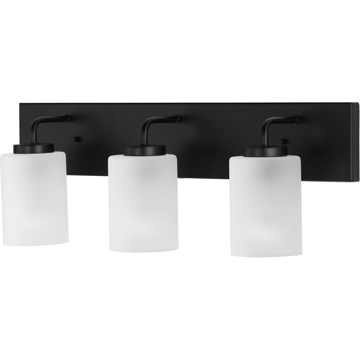 Progress Lighting P300329-031 Merry 24-in 3 -Light Matte Black Transitional Vanity light
