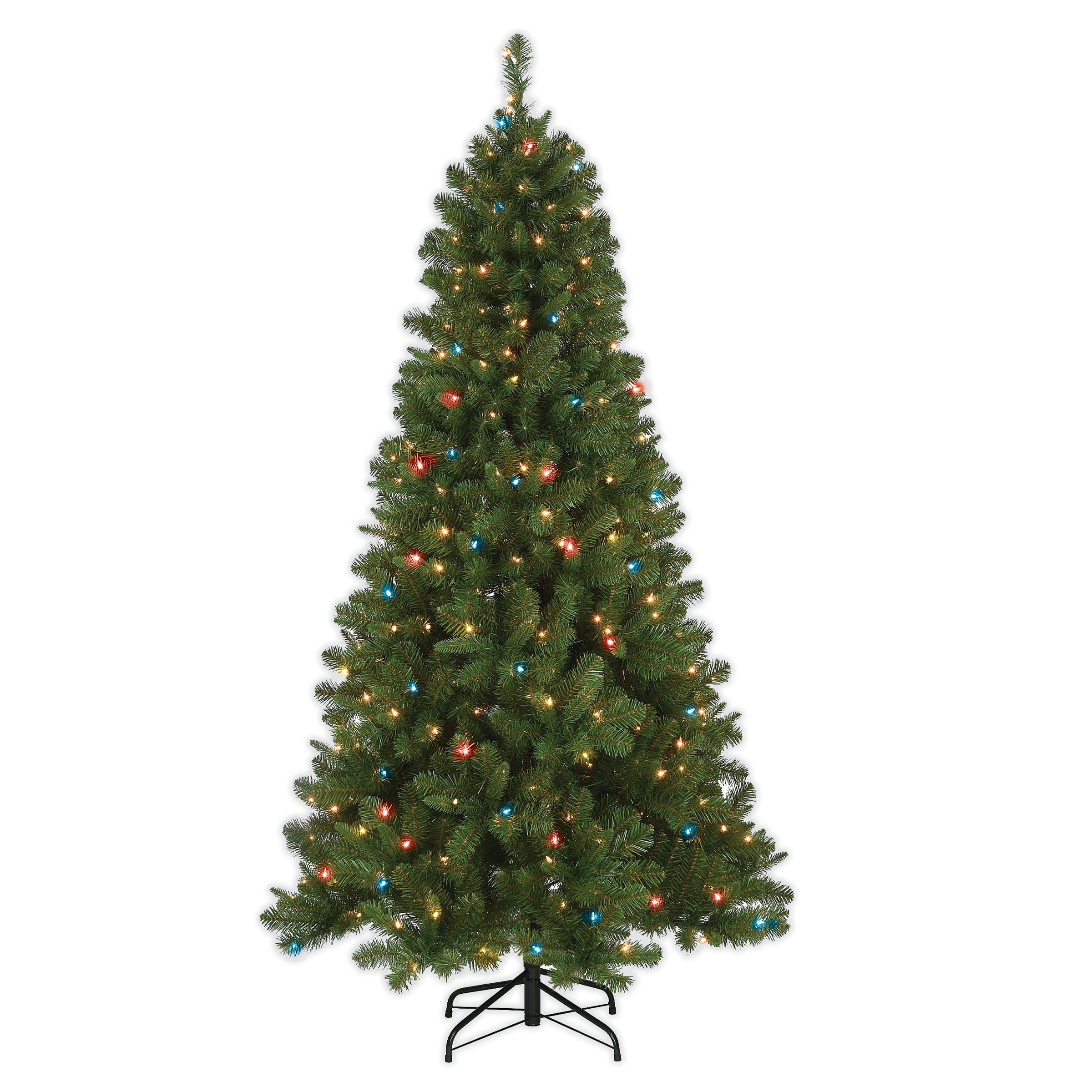 National Tree Company PEMX2-303-65 Mixed Pine 6.5-ft Pine Pre-lit Artificial Christmas Tree with Incandescent Lights