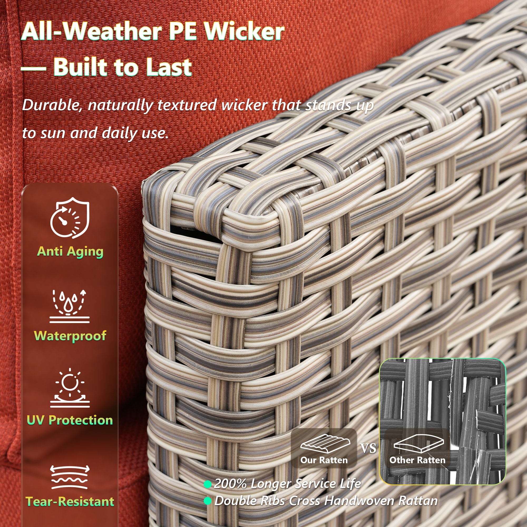 Pouuin SDFPSKT8C07 Patio-Sofas-Daybeds - View #5