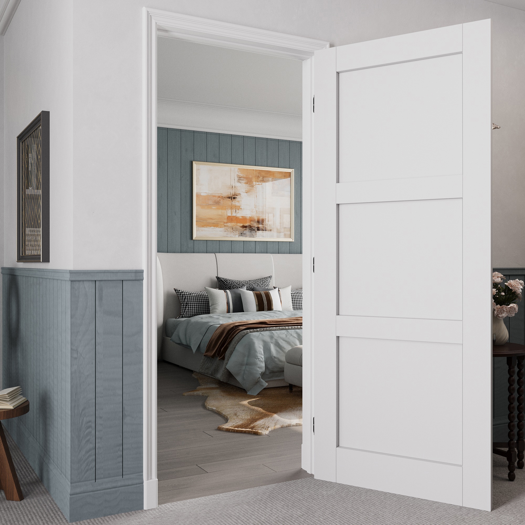 JUJUBON IN-PREPR-FM-SGXB-36L Pre-Hung-Doors - View #9