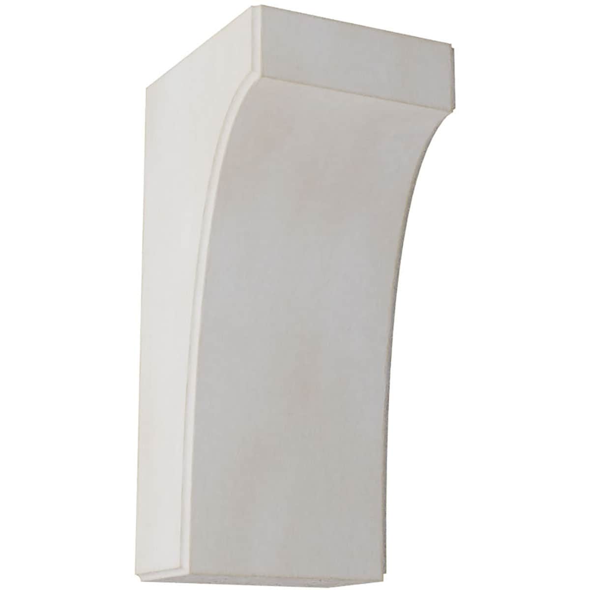 Ekena Millwork BKTWD05X06X12CVWH Clarksville 5-1/4-in x 6-in x 12-in Rubberwood White Wood Standard Bracket