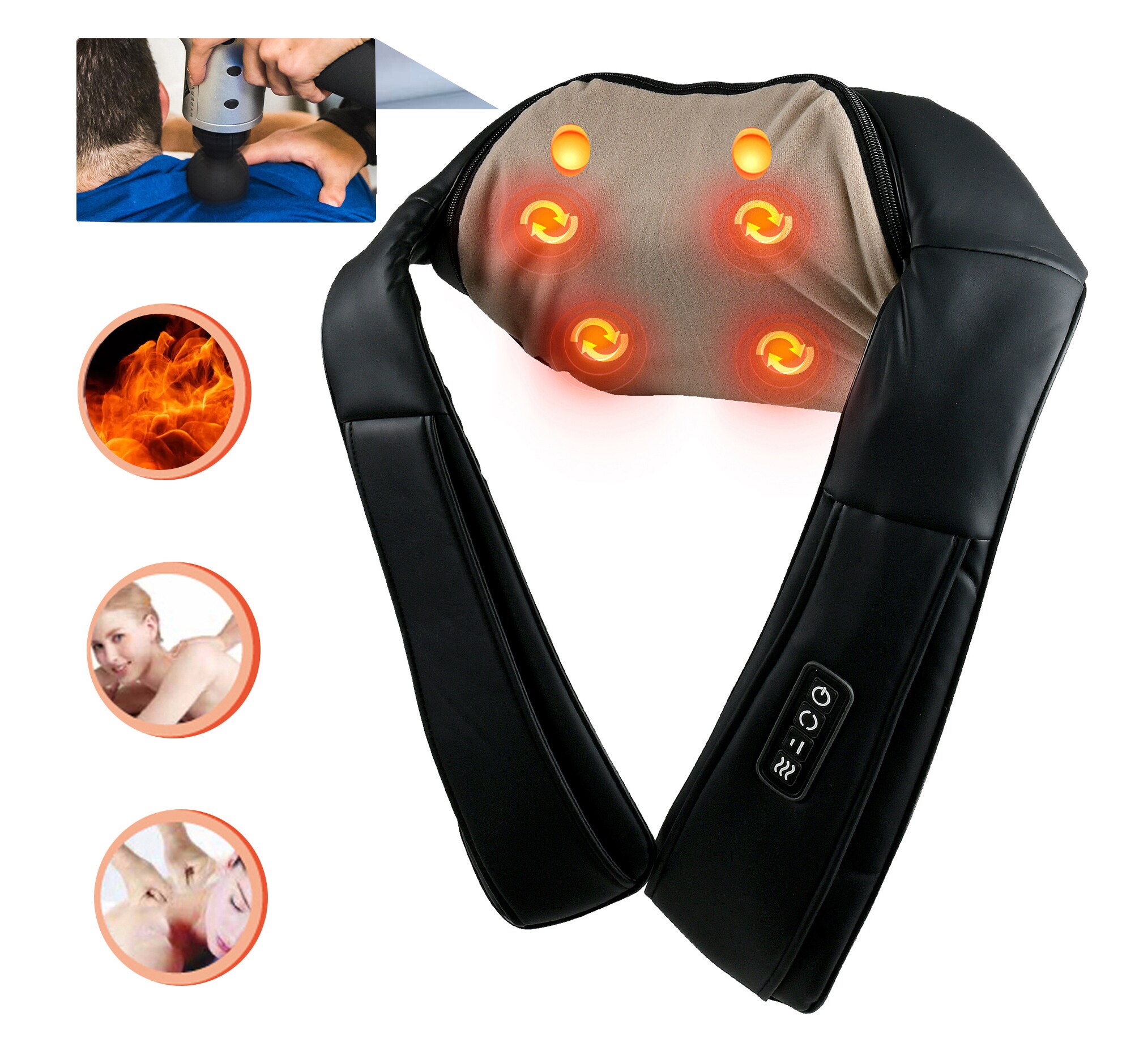 Lifepro Neck and Shoulder Massager with Heat for Stiff Neck and