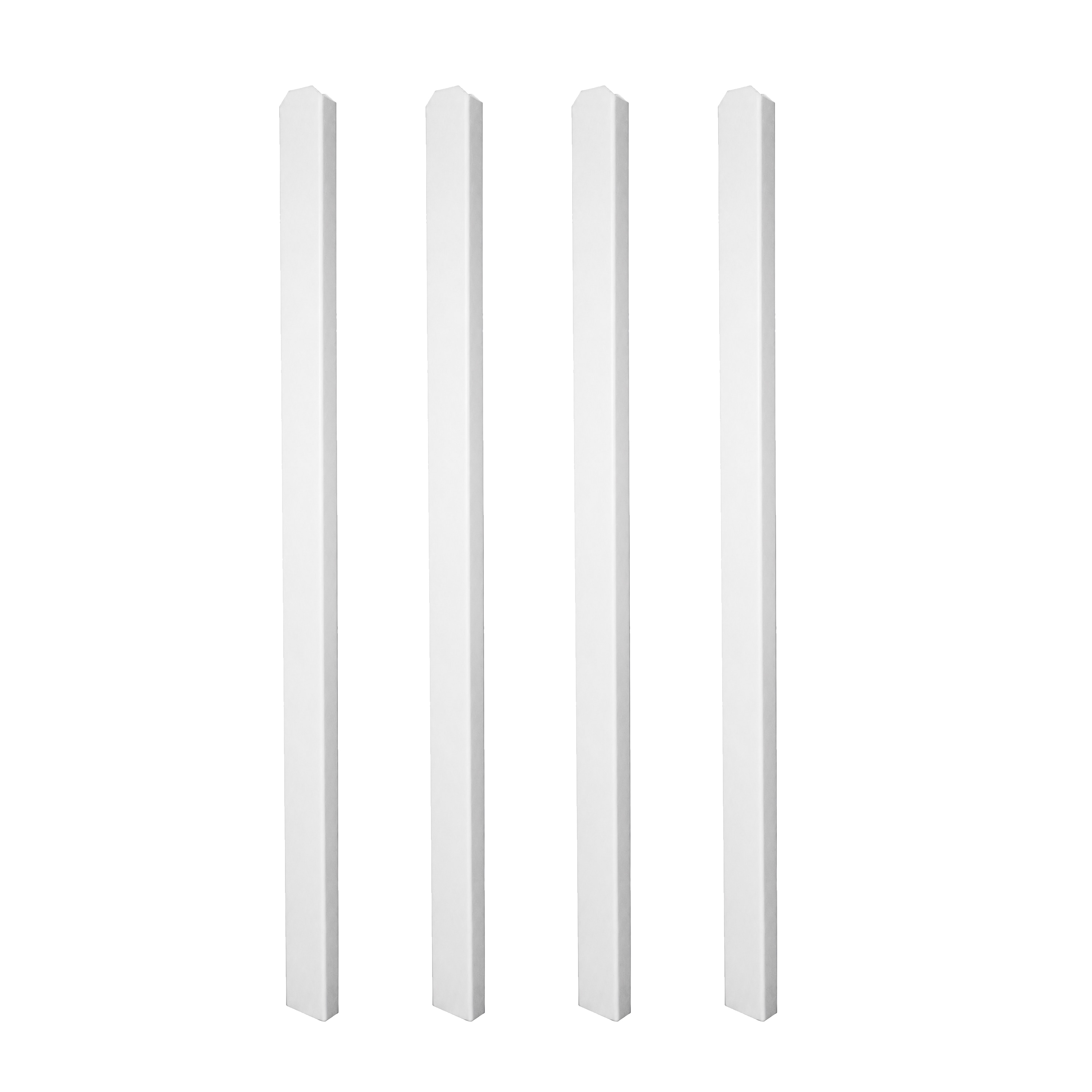 Zippity Outdoor Products Shower Post Extensions 4.75-ft H x 3-in W White Vinyl Universal Fence post (Unassembled)