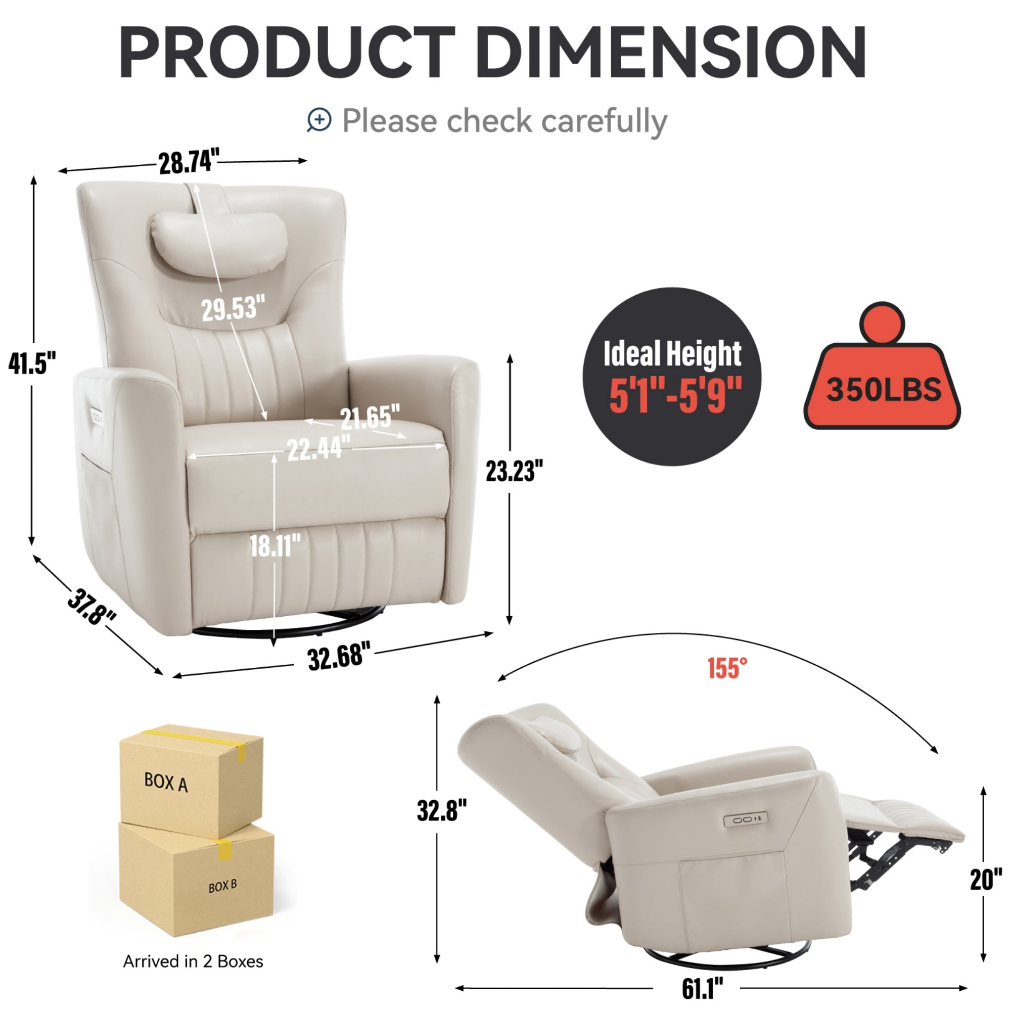 Clihome CL-CO00050 recliners - View #4