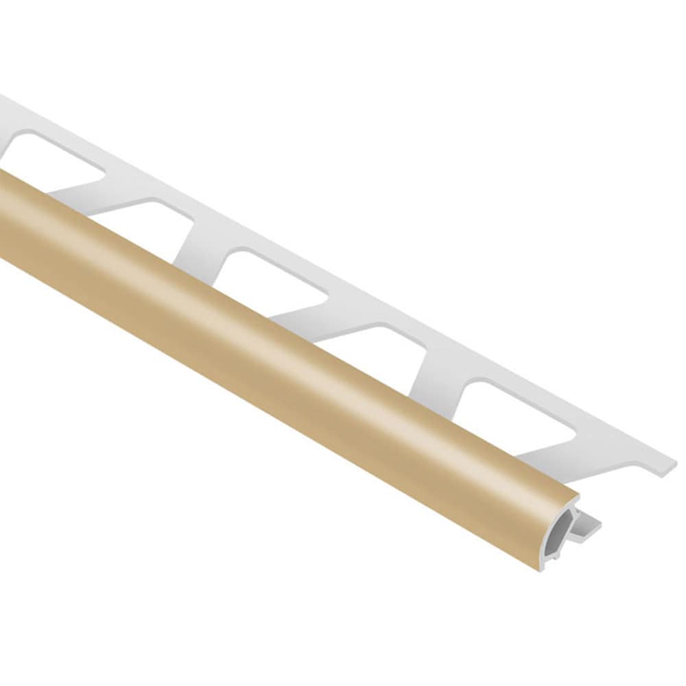 Schluter Systems PRO110HB Rondec 0.438-in W x 98.5-in L Light beige PVC Bullnose Tile Edge Trim