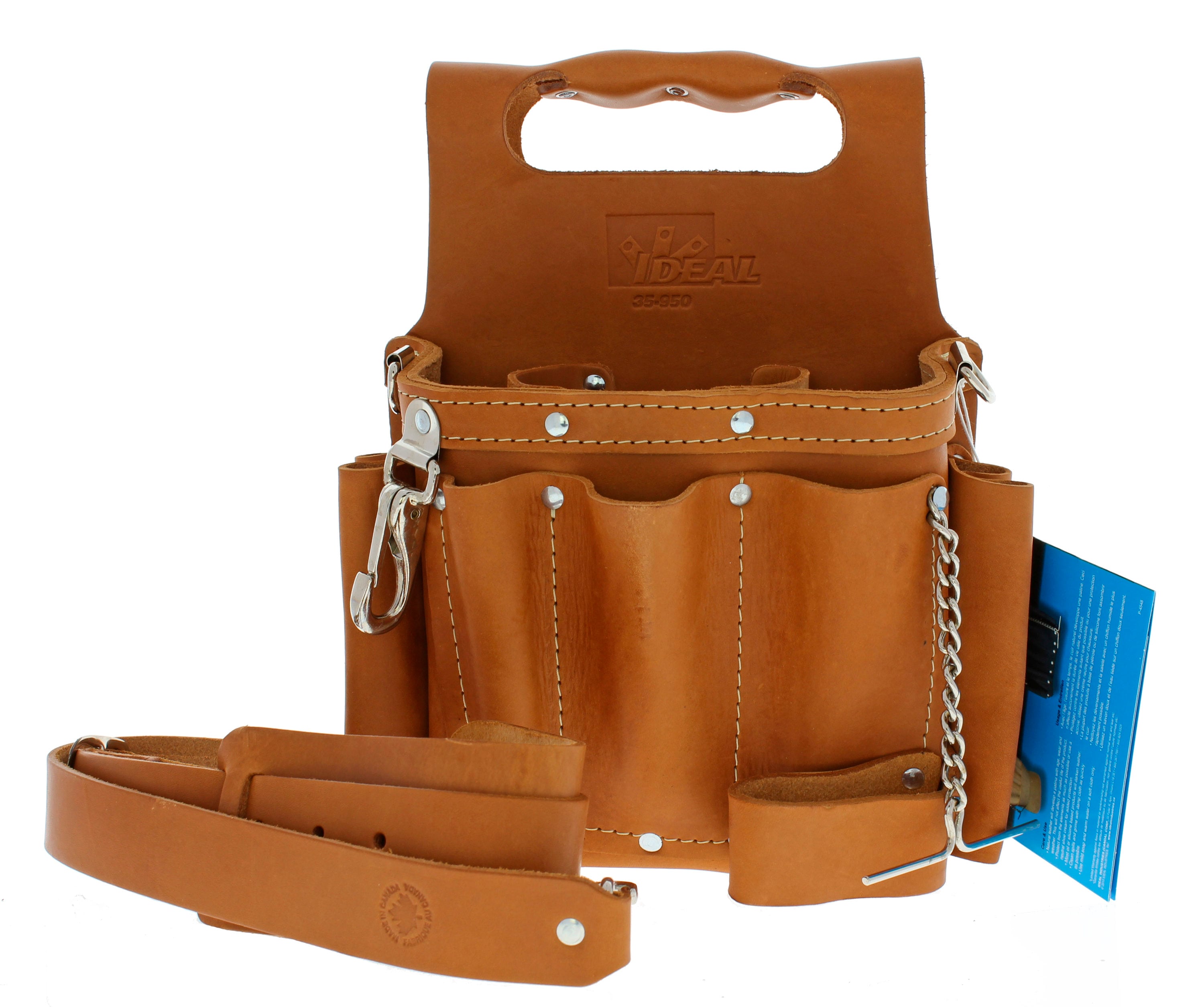 TuffTote Ultimate Tool Carrier Premium Leather wStrap