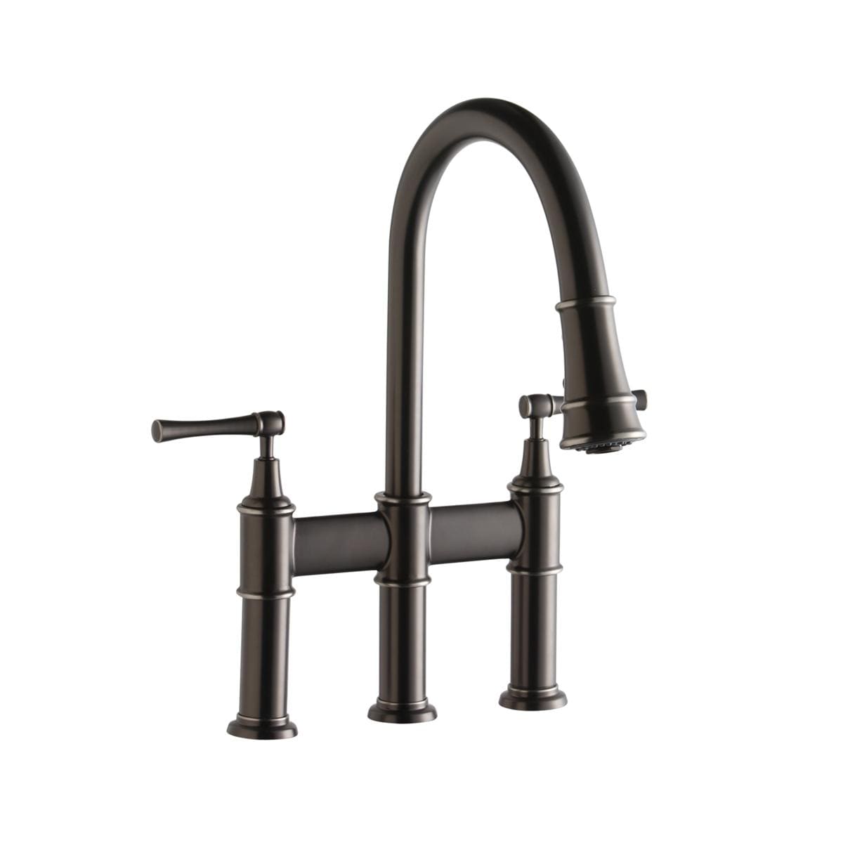 Elkay Explore Antique Steel Single Handle Pull Down Kitchen Faucet With   49494551 