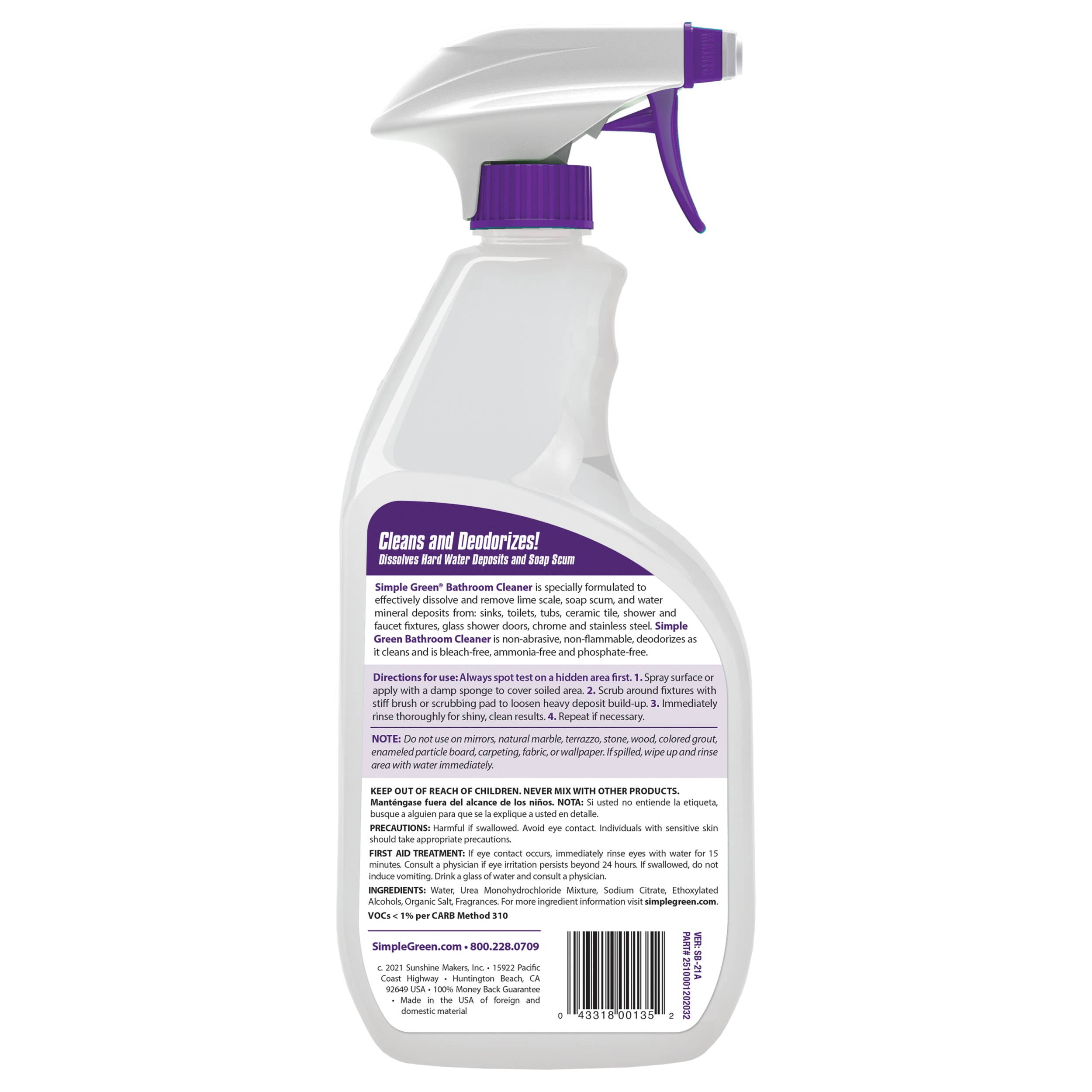 Clean Shower Daily Shower Cleaner 32 fl oz. Bleach and Ammonia Free 