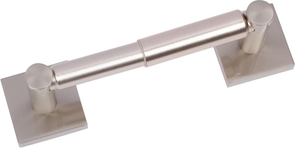 Delaney Hardware 510008 1100 Series Nickel Wall mount Single post Toilet Paper Holder 1 -Rolls with Storage