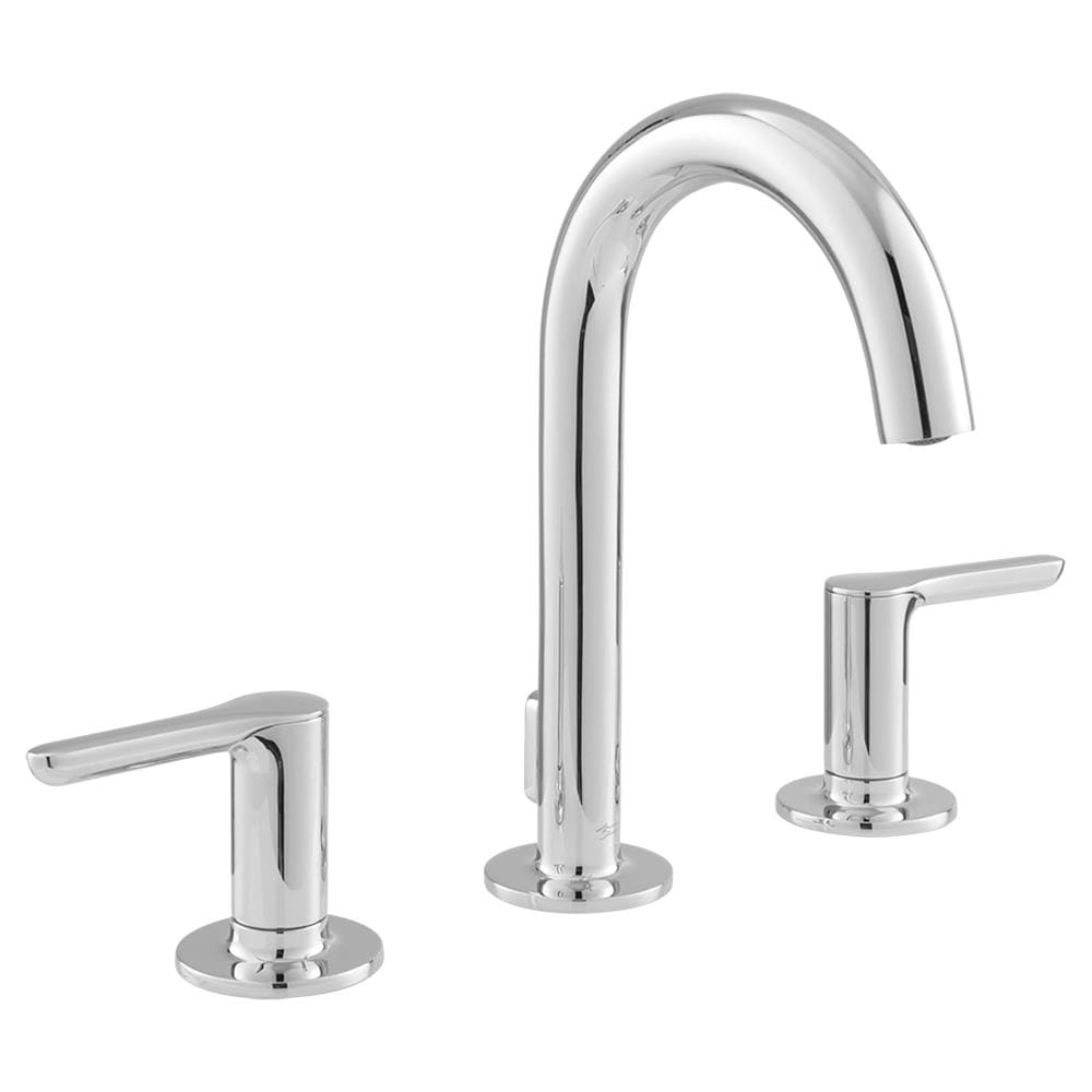 American Standard 7105801.002 Studio S Polished Chrome Widespread 2-handle WaterSense High-arc Commercial/Residential Handle Bathroom Sink Faucet with Drain
