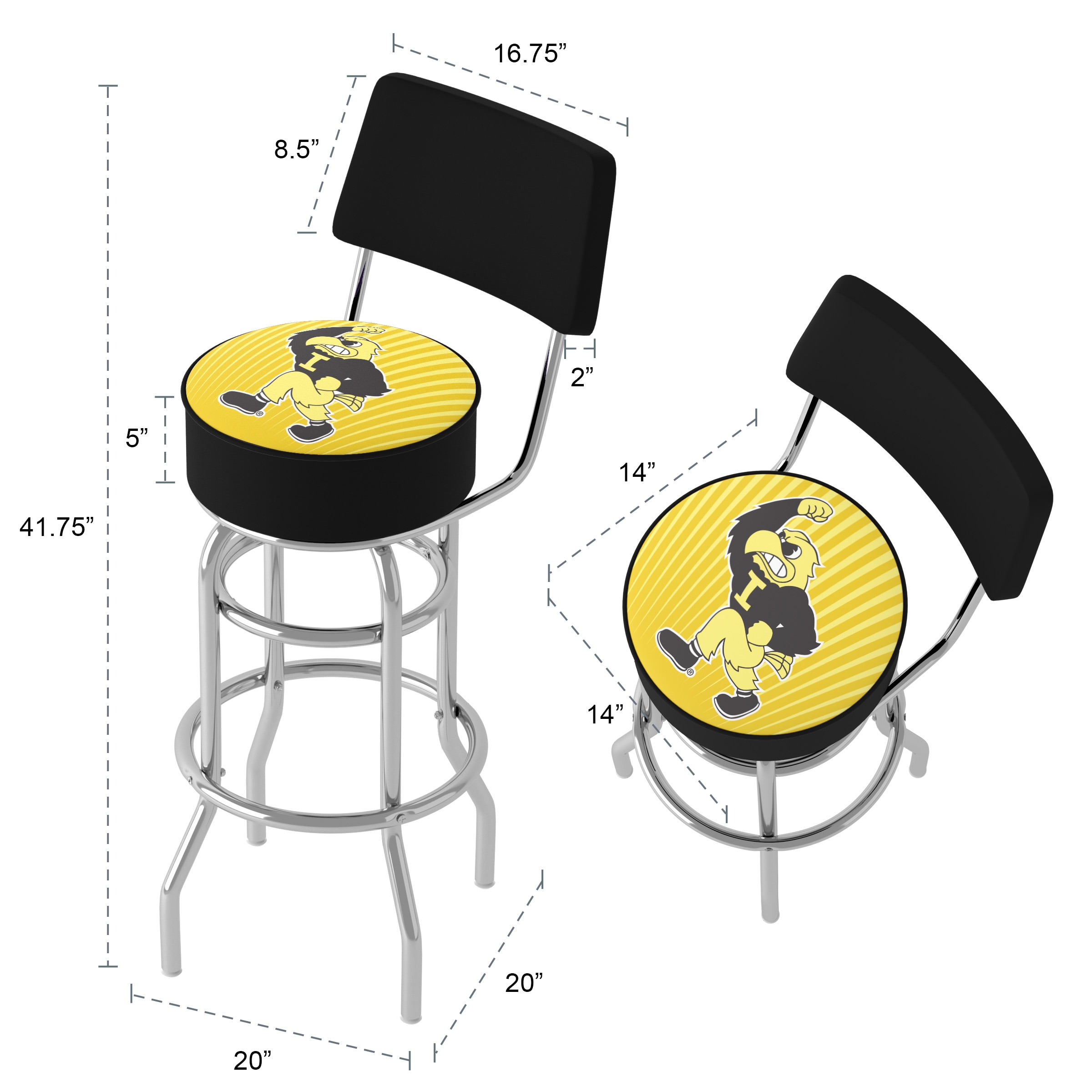 Trademark Gameroom IA1100-HERKY stools - View #6
