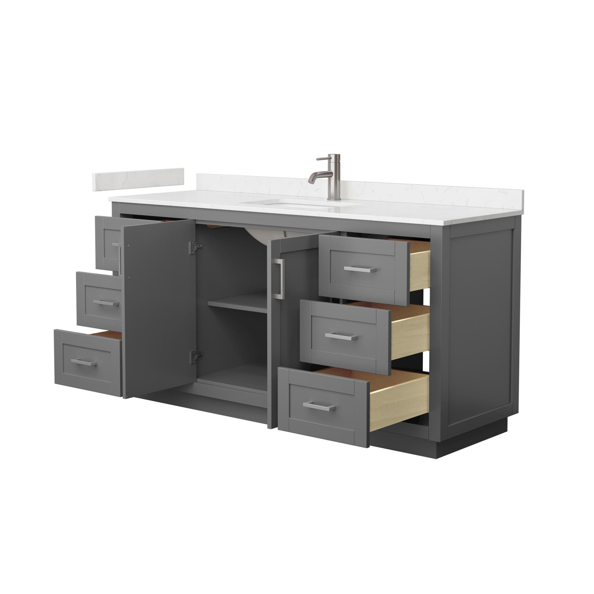 Wyndham Collection WCF292966SKGC2UNSMXX Bath-Vanity-Combo - View #3