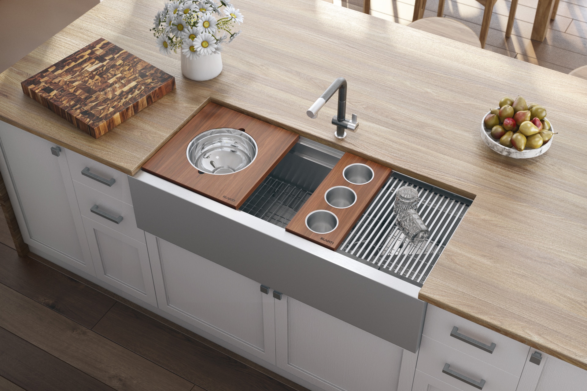 Ruvati RVH9333 Kitchen-Sinks - View #2