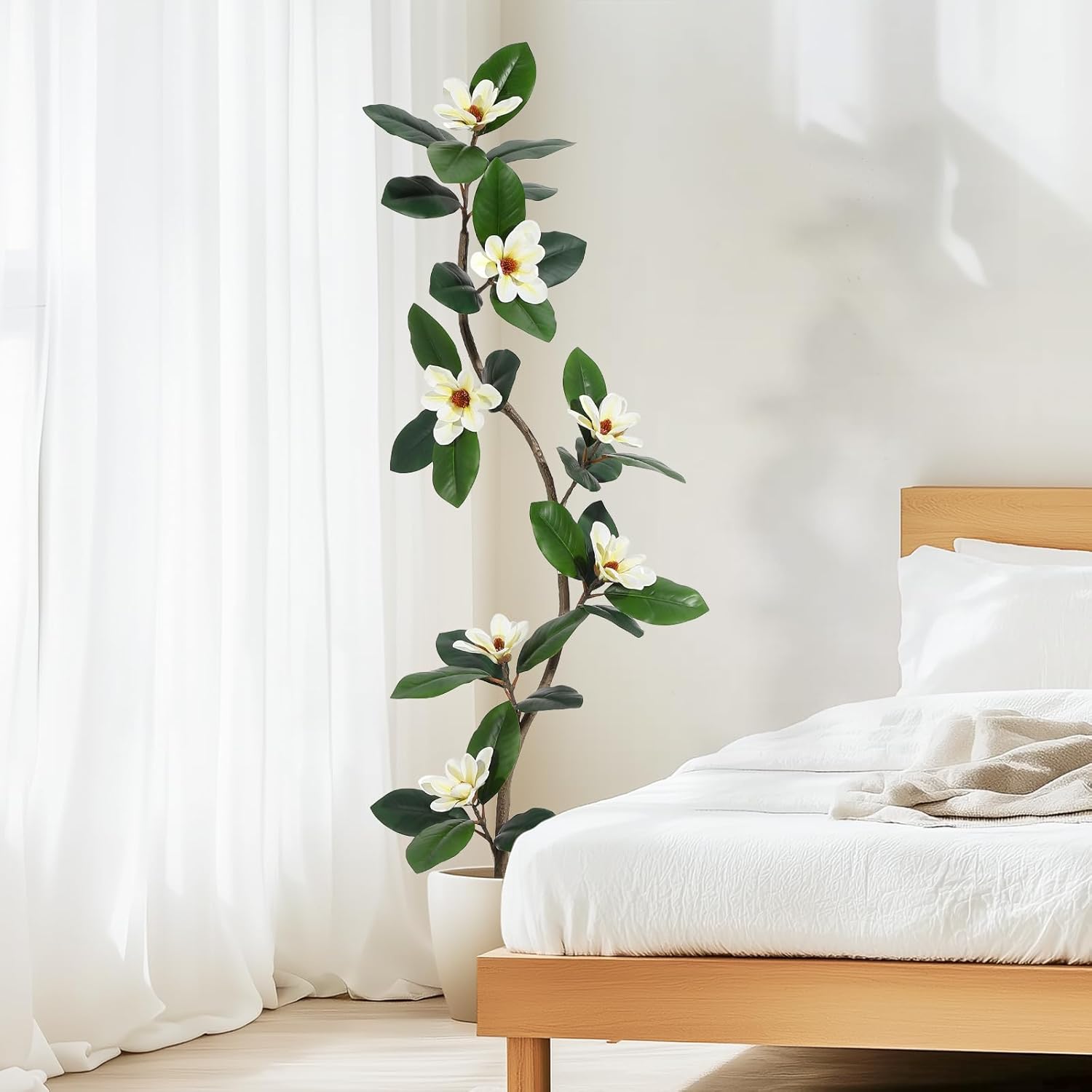 Der Rose 6FT Indoor Artificial PlantTall Faux Olive Tree with Includes ...