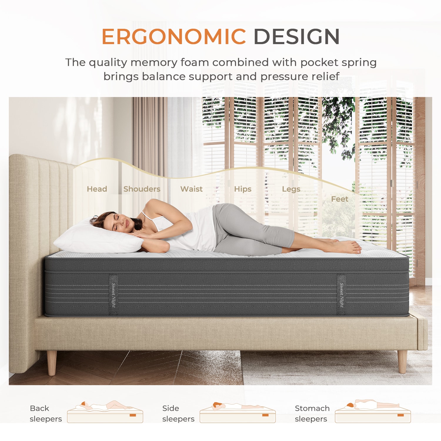 Sweetnight LW-12-T-S01512 Mattresses-Boxsprings - View #3