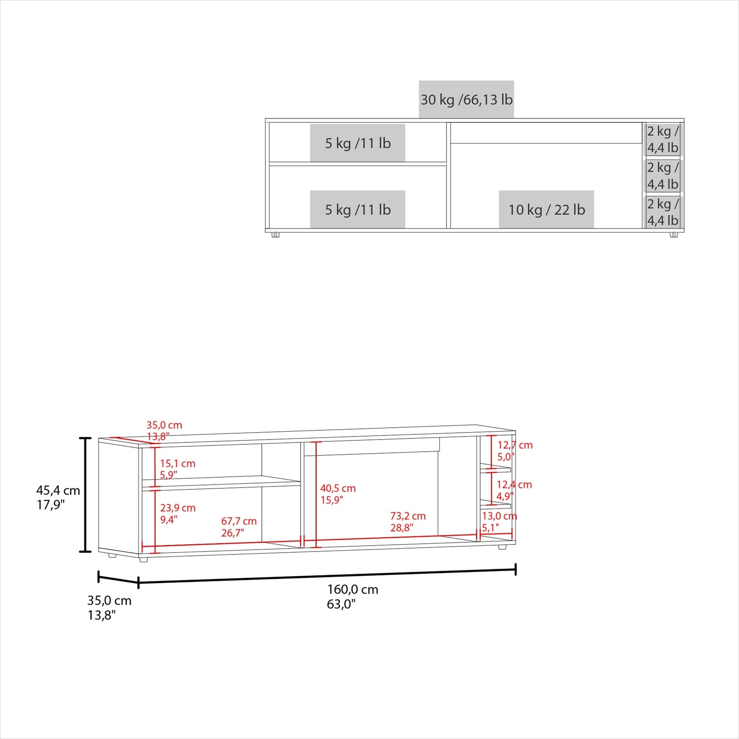 Watnature K8KS08WB4Q3R Tv-Stands - View #5