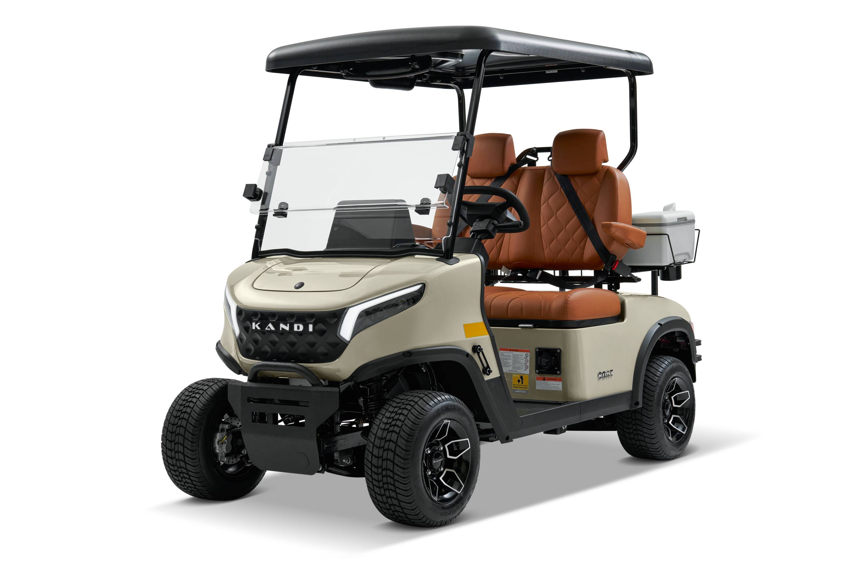 KANDI LOWGO2P-D Goat 2 Seat Electric Golf Cart with Lithium Battery, Max 15-MPH
