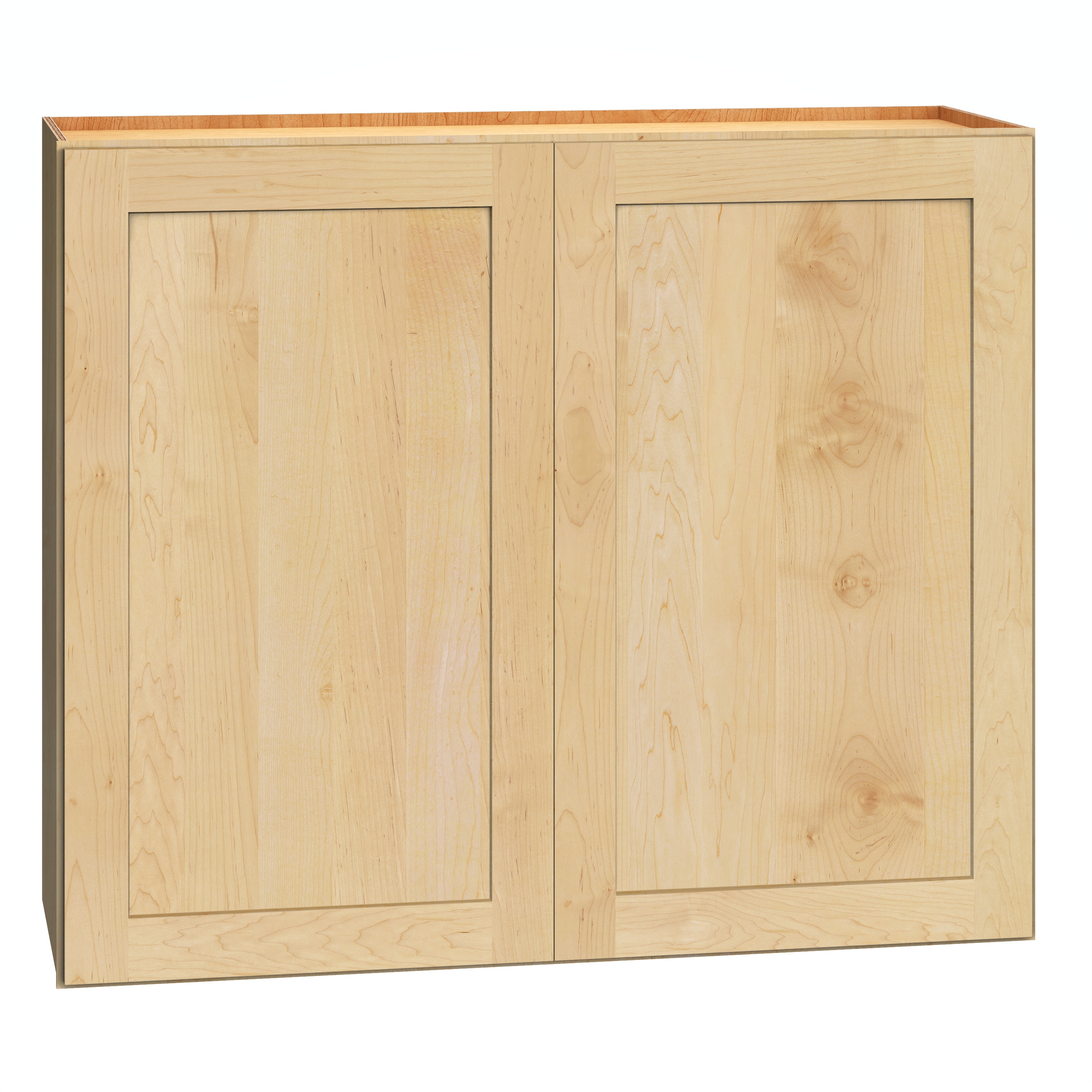 Diamond Express 62J-W3630 Jamestown 36-in W x 30-in H x 12-in D Natural Light Brown Wall Fully assembled Plywood Cabinet (Recessed Panel Shaker)