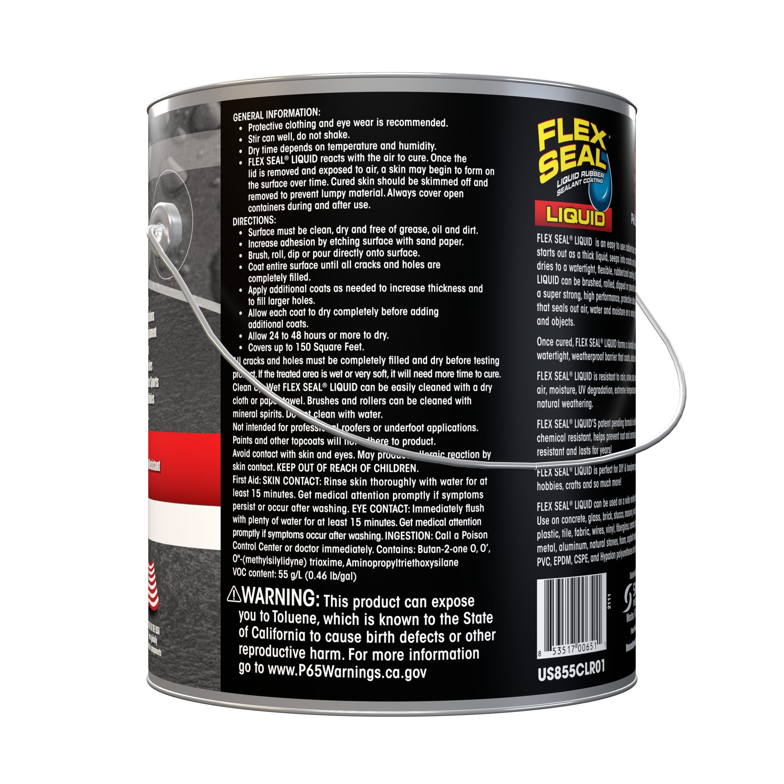 Flex Seal 128-fl oz Clear Dip Waterproof Rubberized Coating in the  Rubberized Coatings department at 