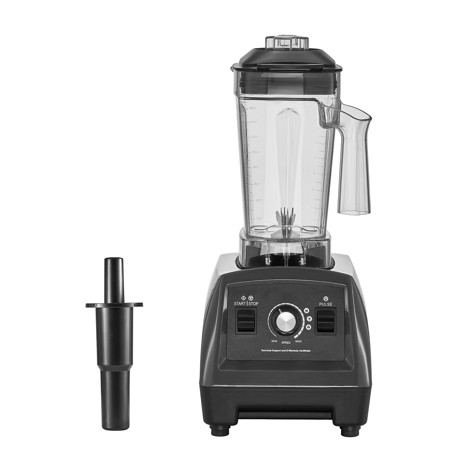 VEVOR BDJYZSBJBJ18FLWC8V1 Blender for Smoothies 61-oz 3 -Speed Blender and food processor combo ( Gray )