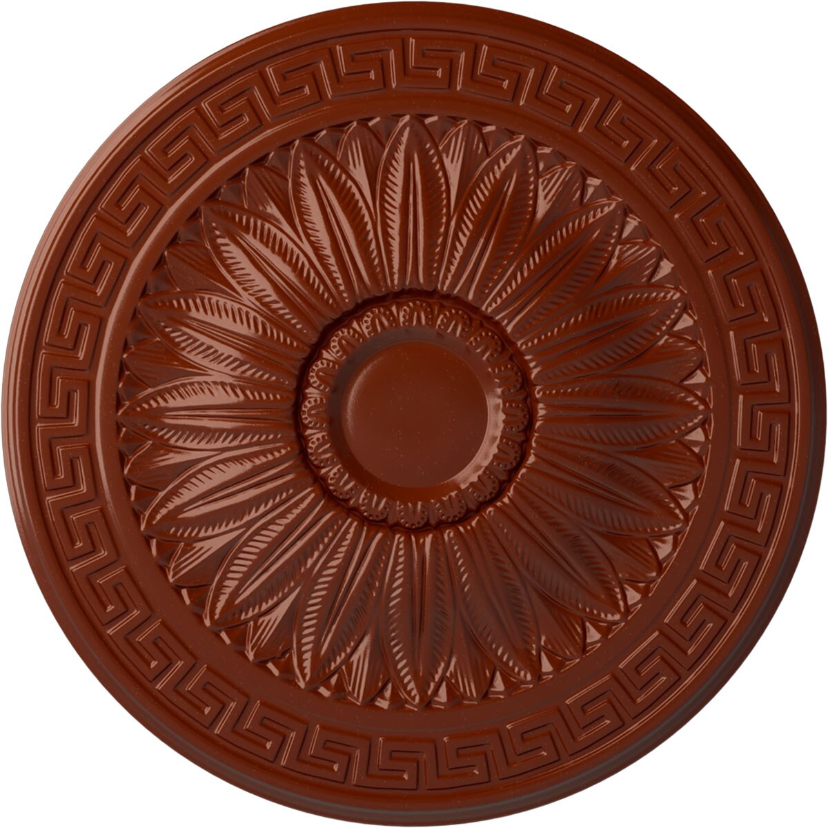 Ekena Millwork CM20HAFIF Randee 20-in W x 20-in L Painted Firebrick Polyurethane Whole Ceiling Medallion