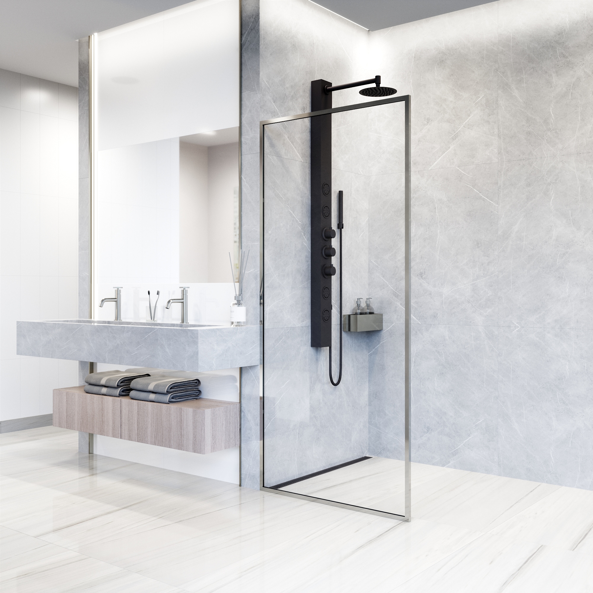 VIGO VG6077CHCL3474 Shower-Doors - View #4