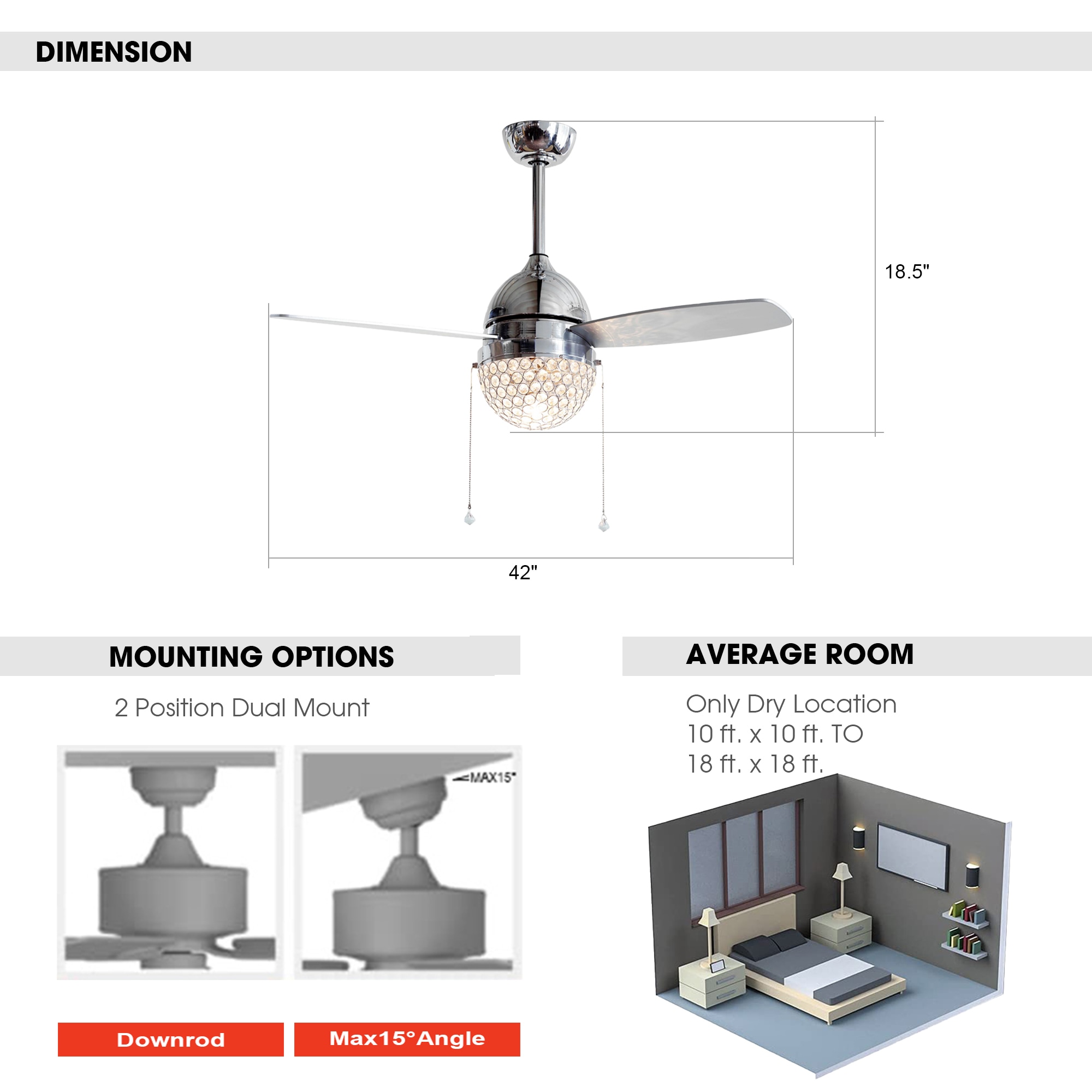 Parrot Uncle F6273110V Ceiling-Fans - View #10