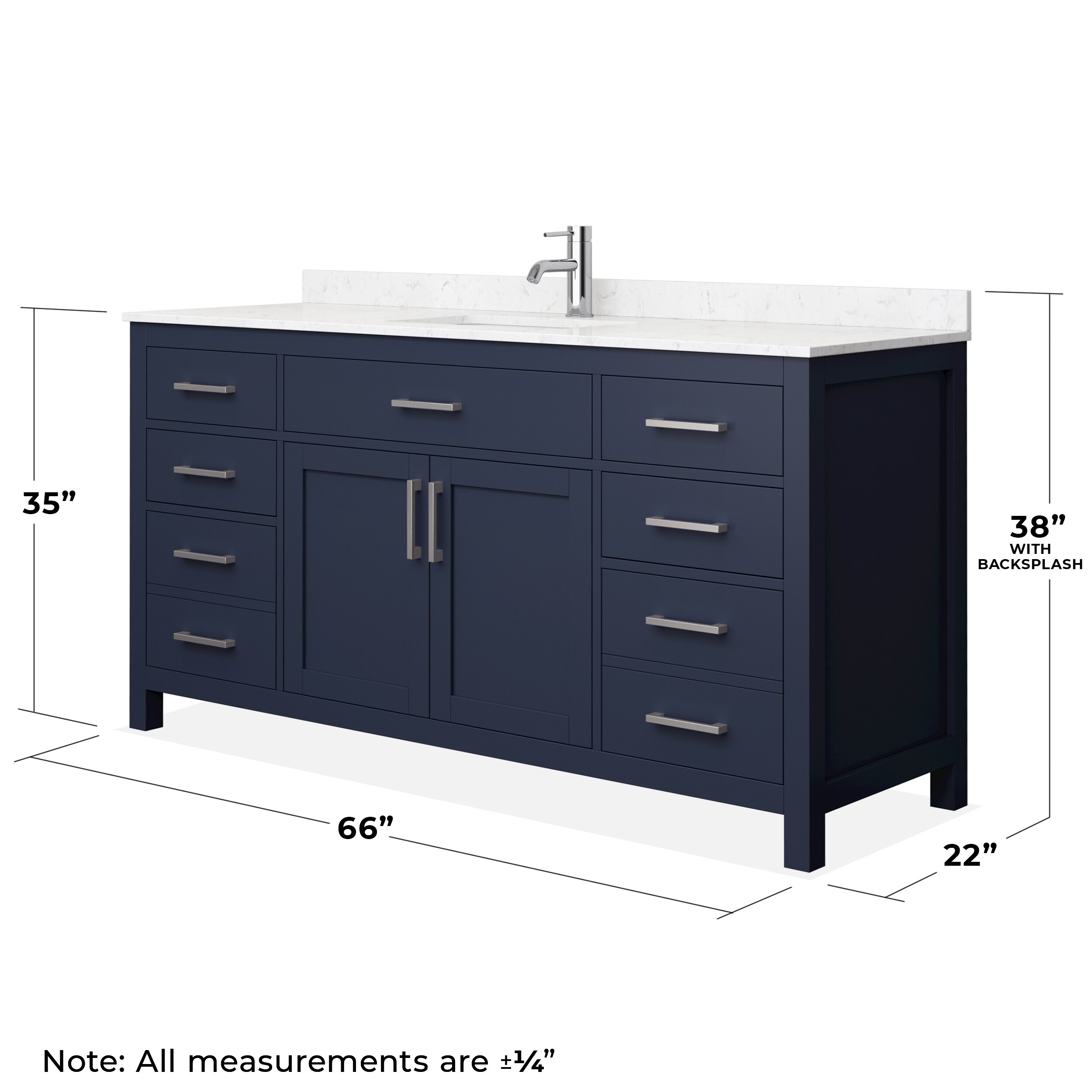 Wyndham Collection WCG242466SBNCCUNSMXX Bath-Vanity-Combo - View #5
