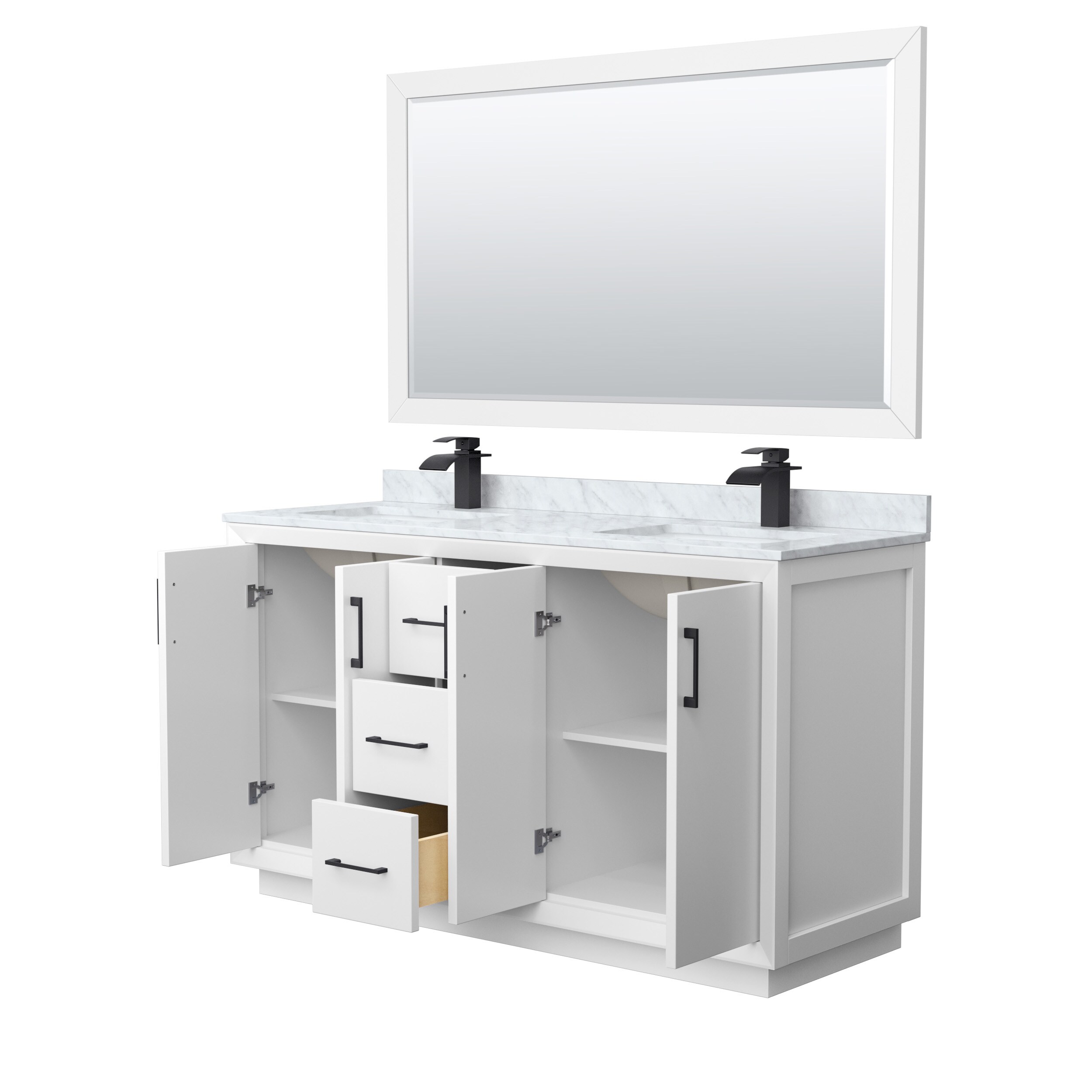 Wyndham Collection WCF414160DWBCMUNSM58 Bath-Vanity-Combo - View #2