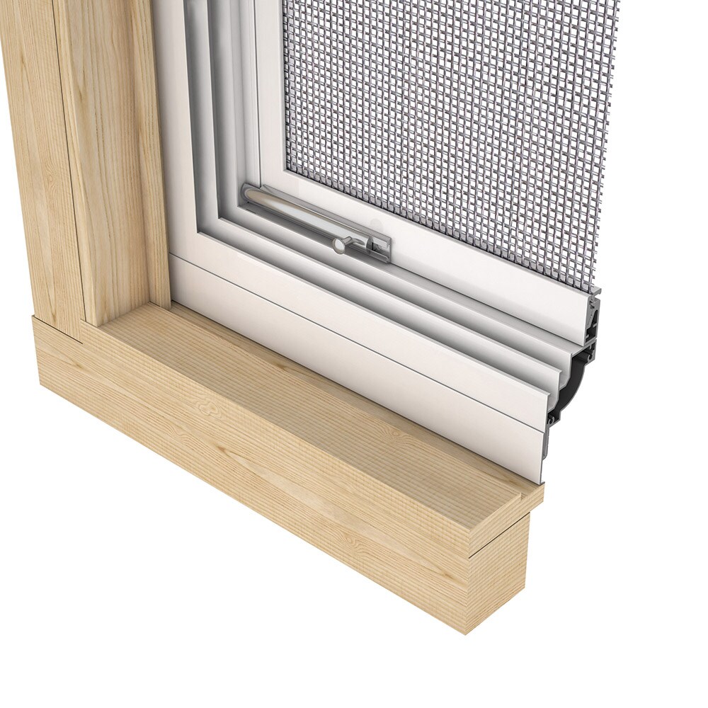 LARSON SecurePro 25in x 40.25in White Aluminum Frame Window Screen at