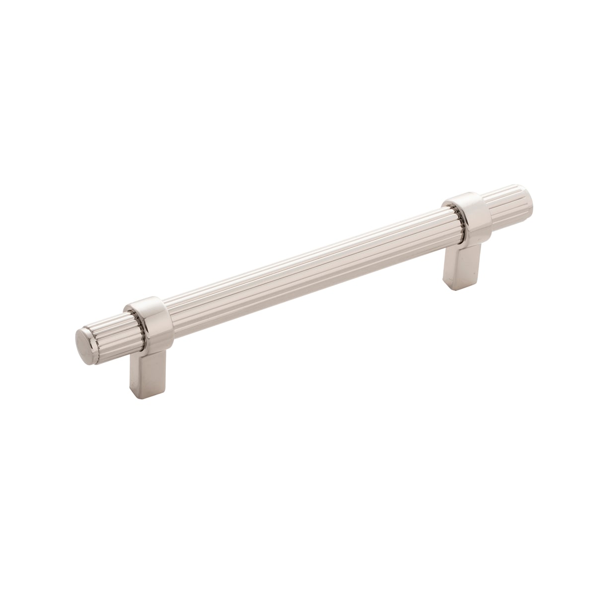 Belwith Keeler B076890-14 Sinclaire 5-1/16-in , 128mm Center to Center Polished Nickel Rectangular Bar Drawer Pull