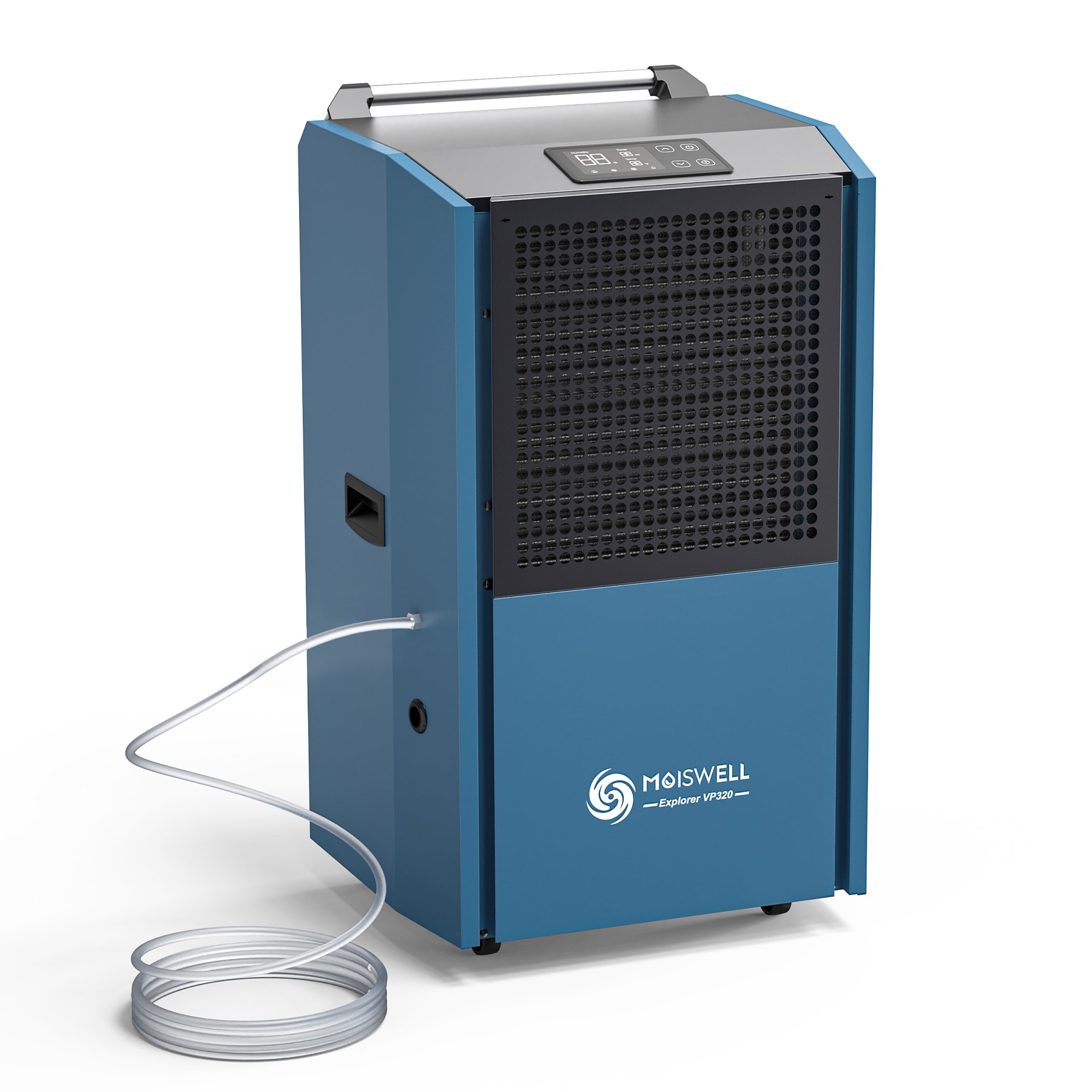 Moiswell  305 Pints Commercial Dehumidifier with Pump for Basement Warehouse Water Damage Restoration Industrial Spaces Up to 8500 Sq Ft Heavy-Duty Dehumidifiers with 16.4 Ft Long Drain Hose Auto Drain