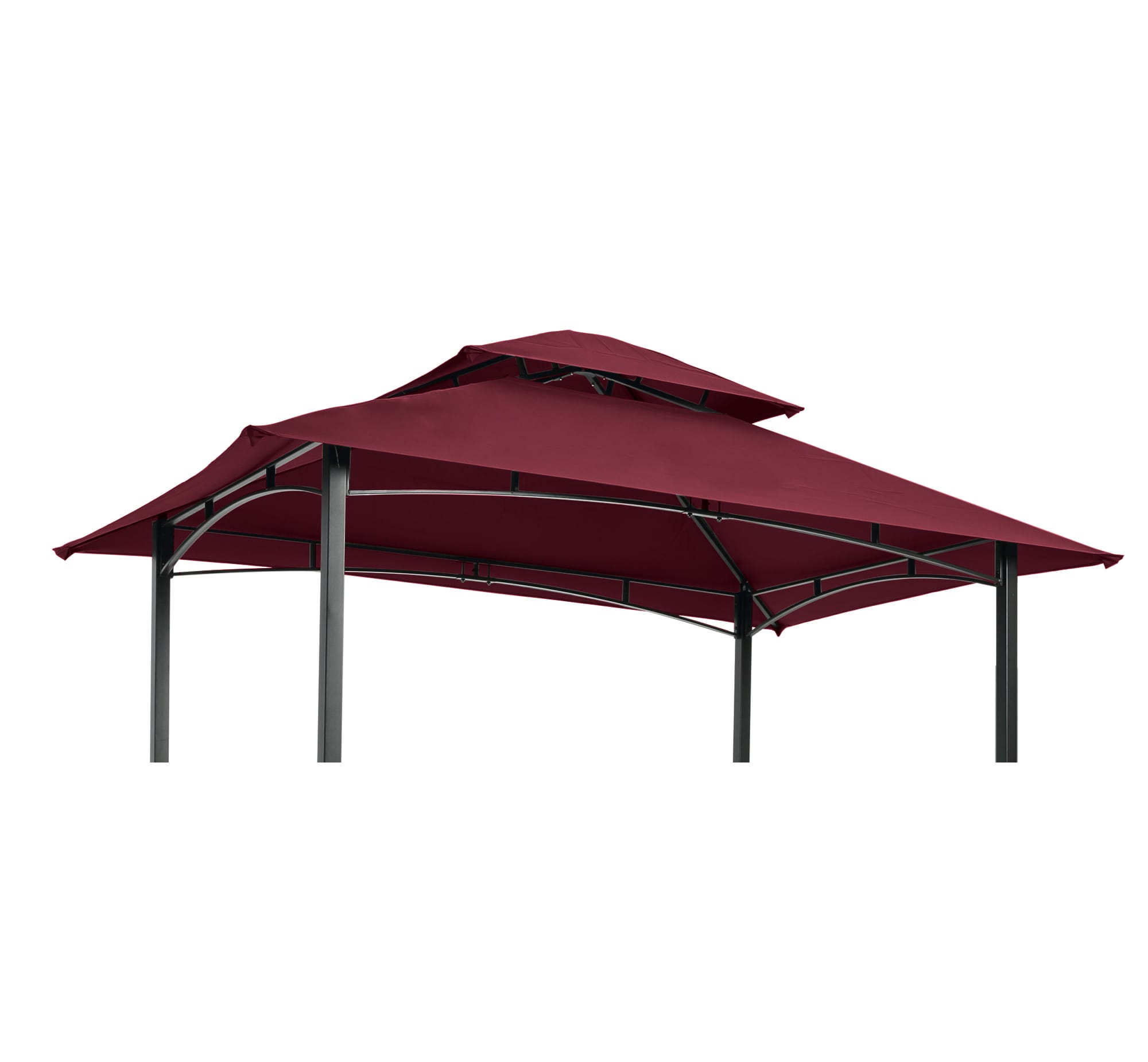 Siavonce - 5-ft x 8-ft Burgundy Gazebo replacement canopy top