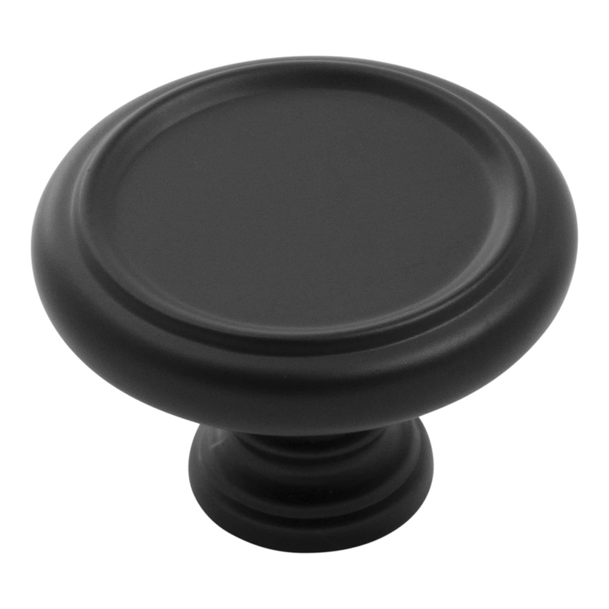 Belwith Keeler Berkshire 1-1/2-in Matte Black Round Farmhouse Cabinet Knob
