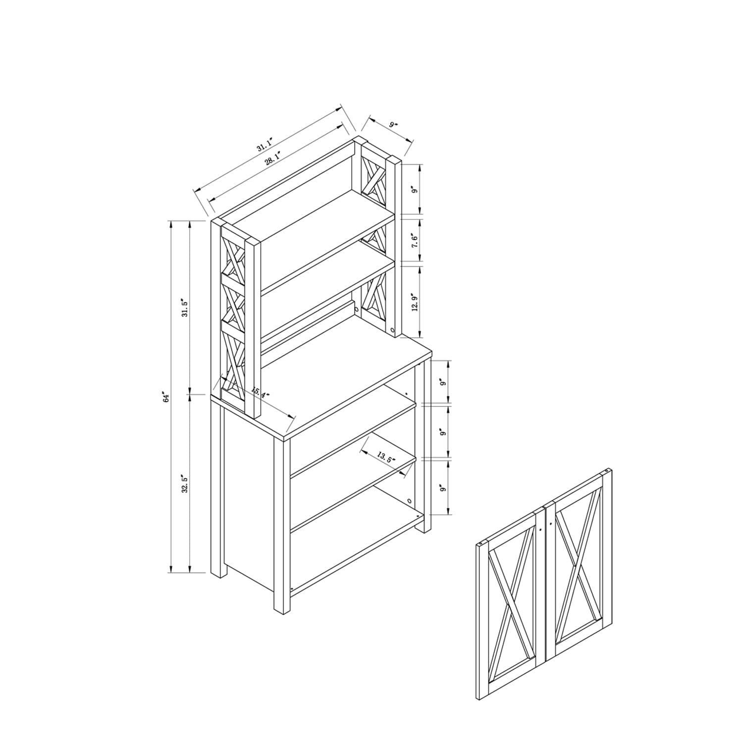 Furniture of America IDI-202768 Dining-Kitchen-Storarge - View #7