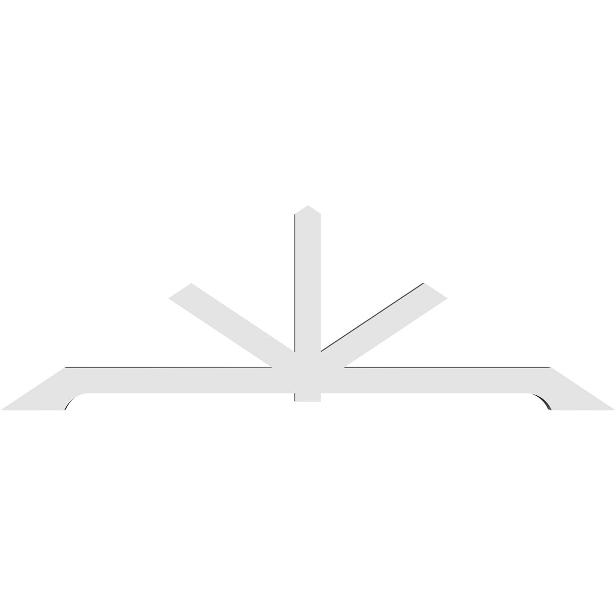 Ekena Millwork GBP096X32X0404VAN00 Exterior-Brackets-Braces - View #4