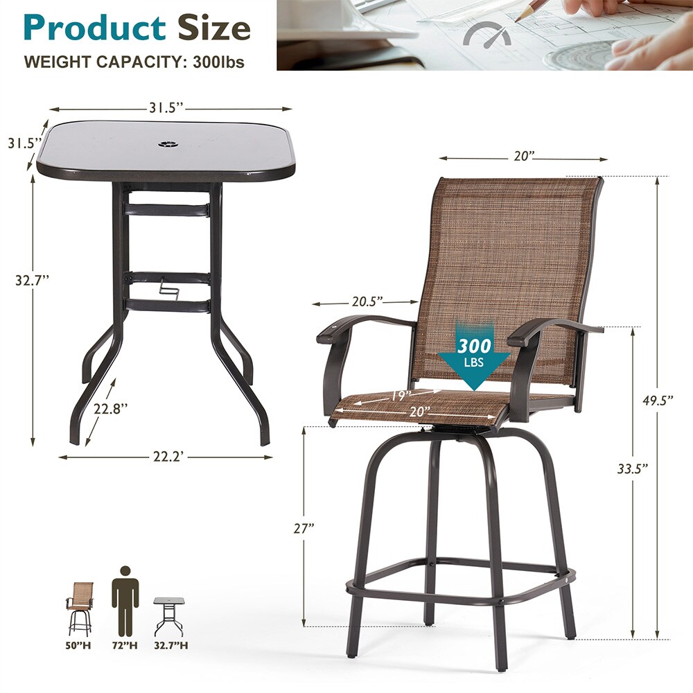 AOXUN G23004-ABB Patio-Chairs - View #3