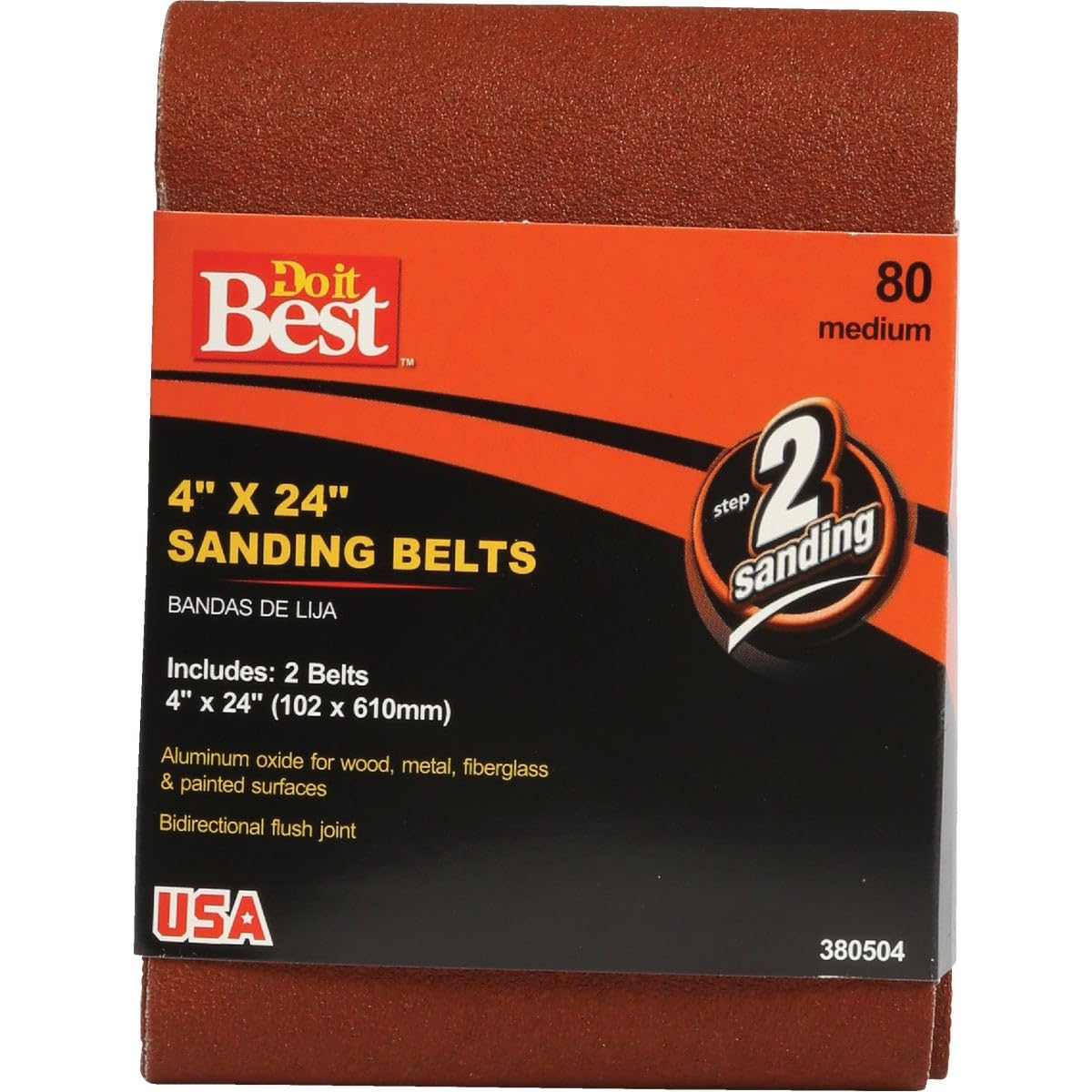 Ali Industries Ali Ind. Do It Best 4 x 24 in 80-Grit Aluminum Oxide Sanding Belt