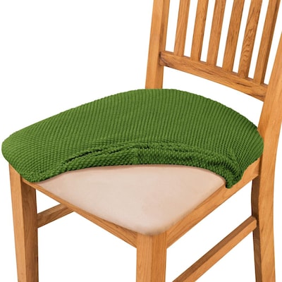 Subrtex Textured Raised Dot Green, Sage Green Dining Room Chair Cushions