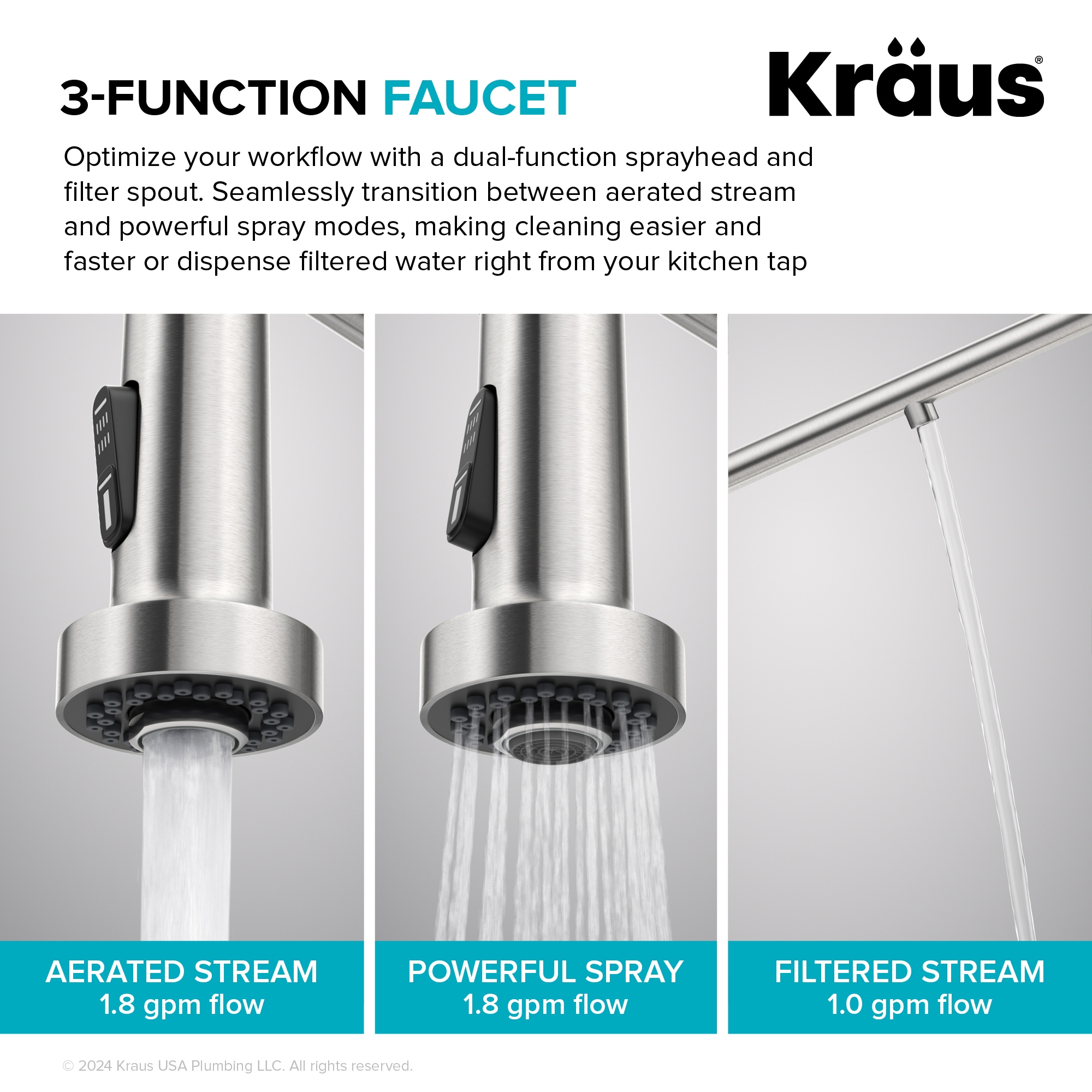 Kraus KFF-1610BBMB Kitchen-Faucets - View #9