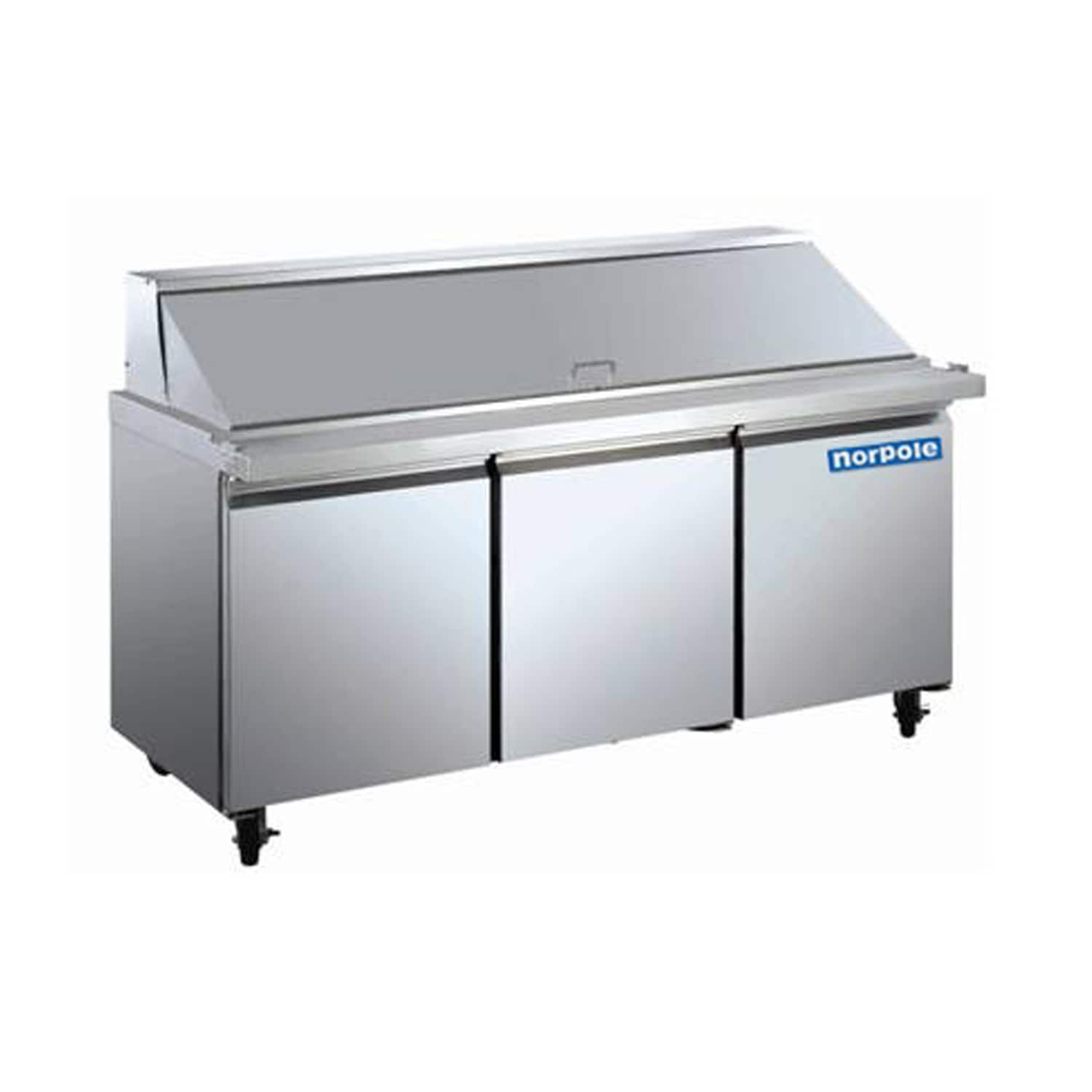 Norpole NP3R-SWMT 70-Inches Stainless Steel Refrigerated Sandwich prep table